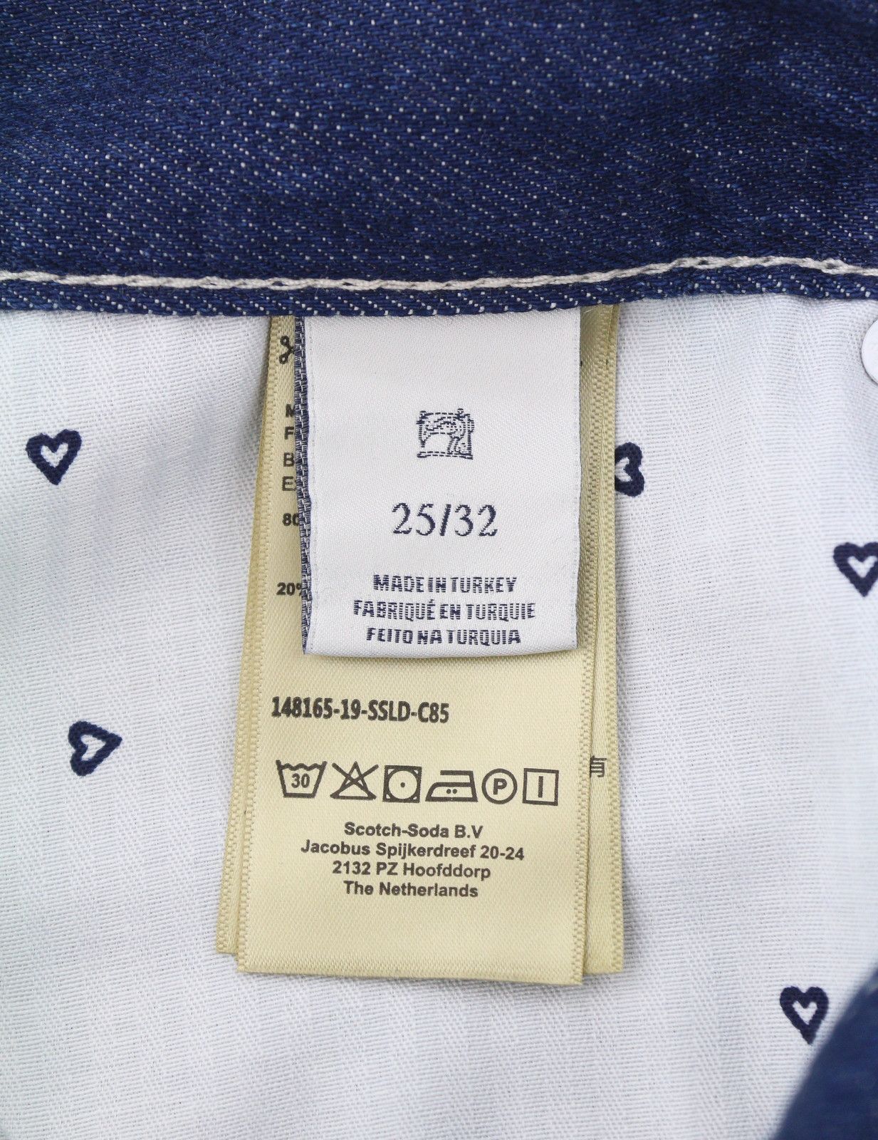 Scotch & Soda W25/L32 Blue Boyfriend Fit Cropped Zip Fly 91014 Size 25" / US 0 / IT 36 - 8 Thumbnail