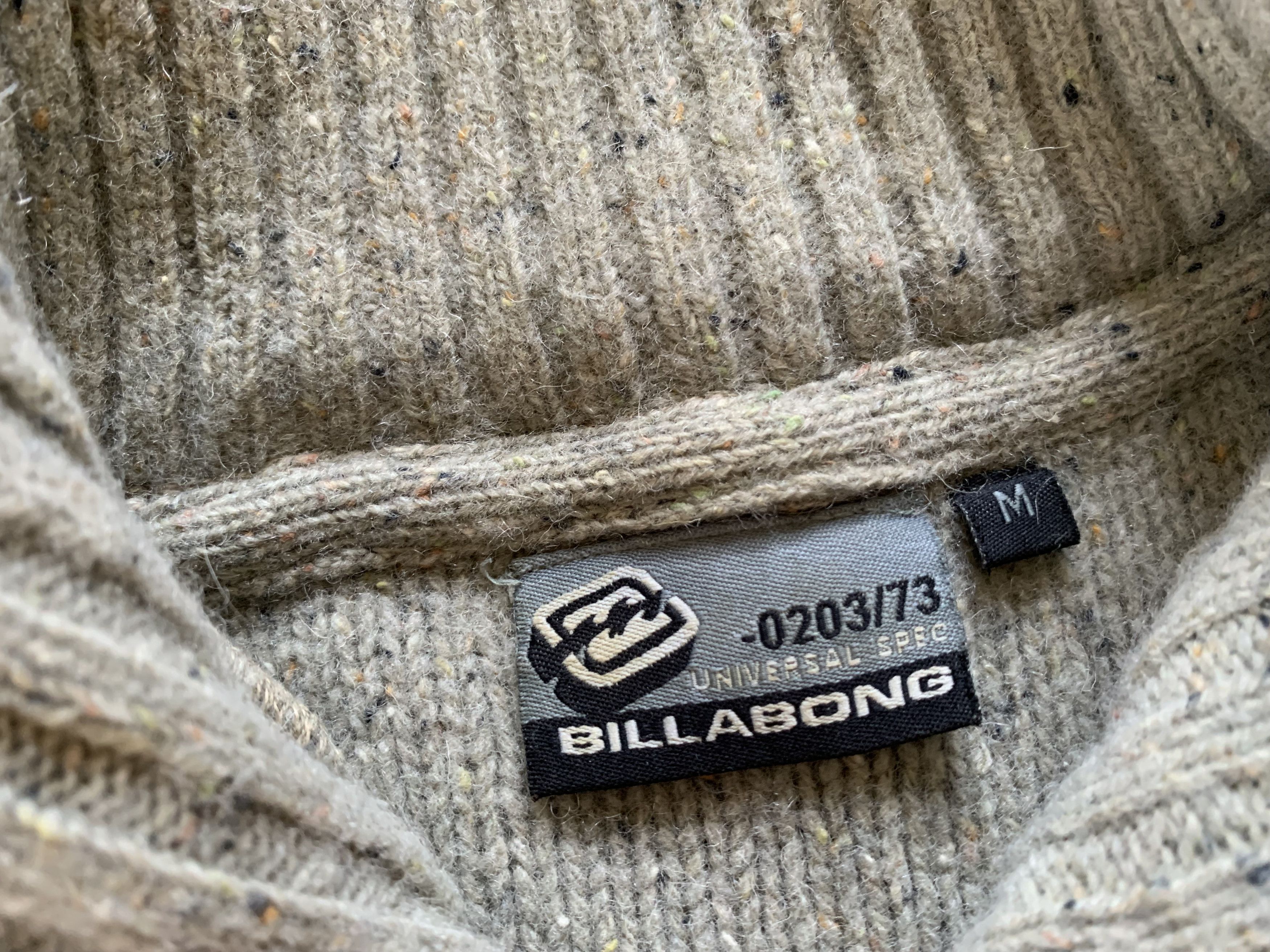 Billabong × Vintage Billabong Vintage Heavy Knit Wool Sweater Size US L / EU 52-54 / 3 - 7 Thumbnail