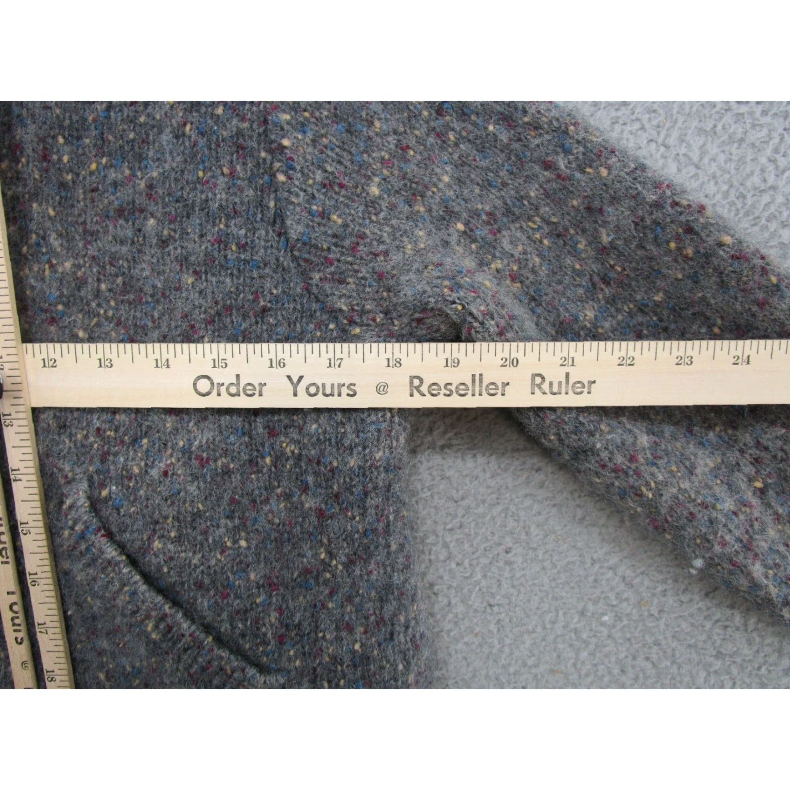 Vintage VINTAGE Winona Knit Sherpa Lined Full Zip Sweater Jacket Women's Size L Gray Read Size L / US 10 / IT 46 - 4 Thumbnail