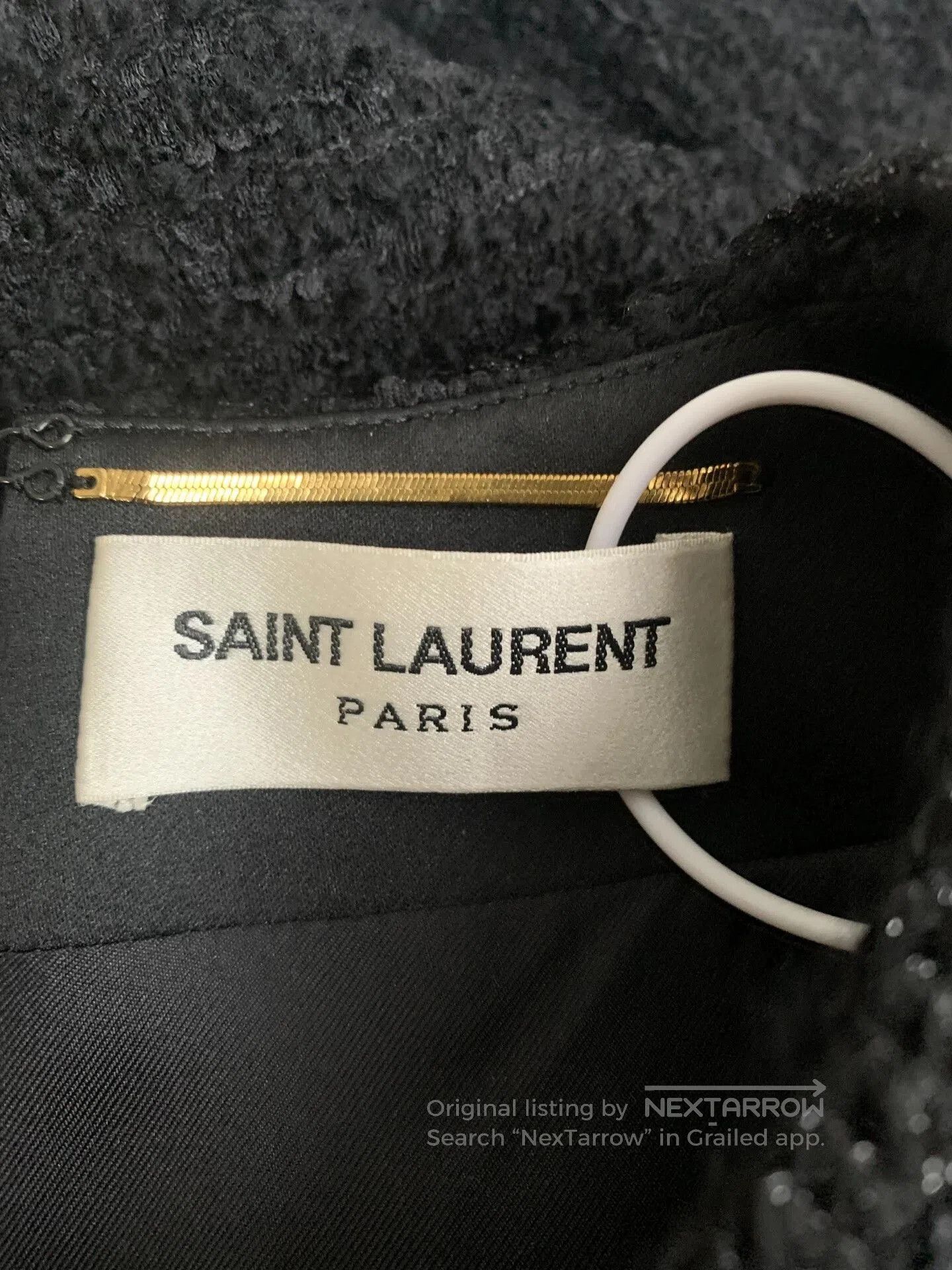Saint Laurent Paris Saint Laurent Tweed Little Black Dress. Size XS / US 0-2 / IT 36-38 - 2 Thumbnail