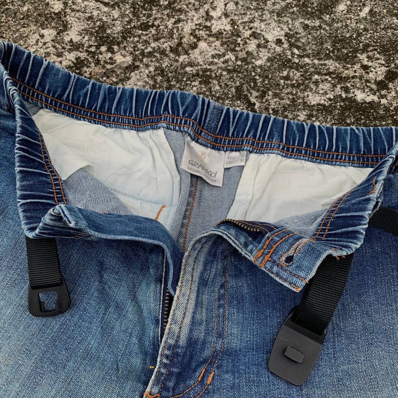 Gramicci Women Gramicci Jeans Blue Wash Denim Streetwear Size 32" / US 10 / IT 46 - 12 Thumbnail