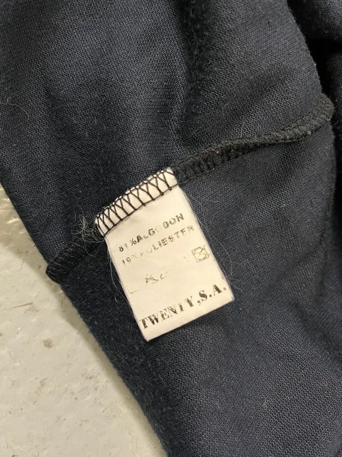 Marithe + Francois Girbaud 2000s Marithé + François Girbaud Navy Velvet Zip Up Sweater Size S / US 4 / IT 40 - 10 Thumbnail