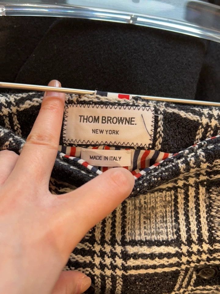 Thom Browne Thom Browne Black and white check wool skirt Size 25" / US 0 / IT 36 - 3 Thumbnail