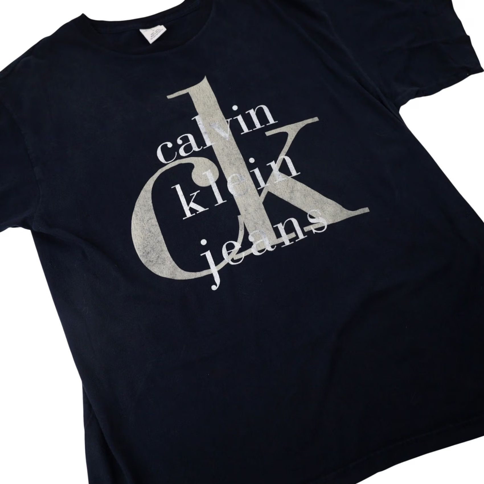 Vintage VINTAGE Calvin Klein Jeans T Shirt Big Spellout Graphic Blue Mens XL Size US L / EU 52-54 / 3 - 3 Thumbnail