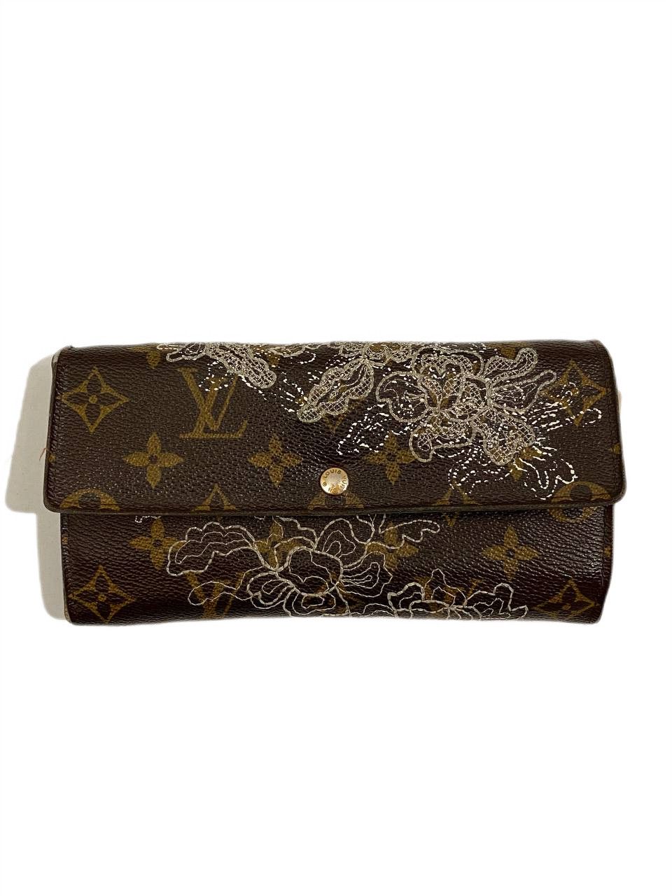 Louis Vuitton LV Monogram Canvas Dentelle Sarah Long Wallet
