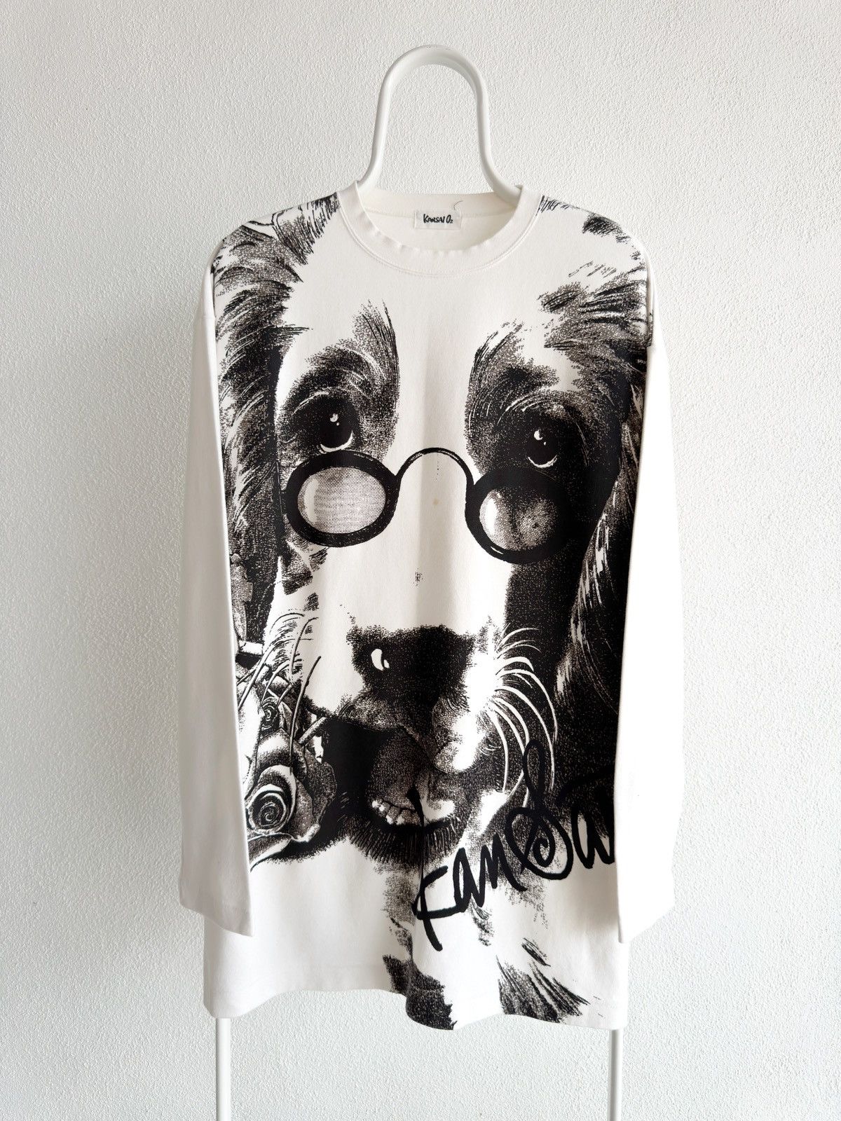 Kansai Yamamoto Vintage Kansai O2 Romantic Educated Dog Print LS Size US L / EU 52-54 / 3 - 1 Thumbnail