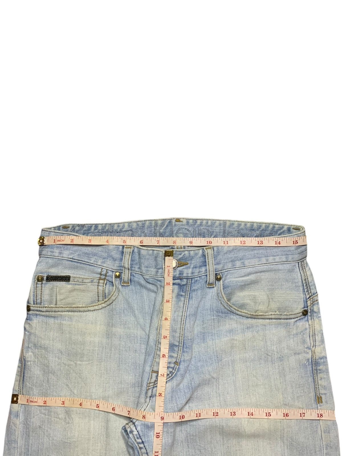 Calvin Klein SALES🔥Vintage Calvin Klein Light Wash Distress Loose Jeans Size US 31 - 12 Thumbnail