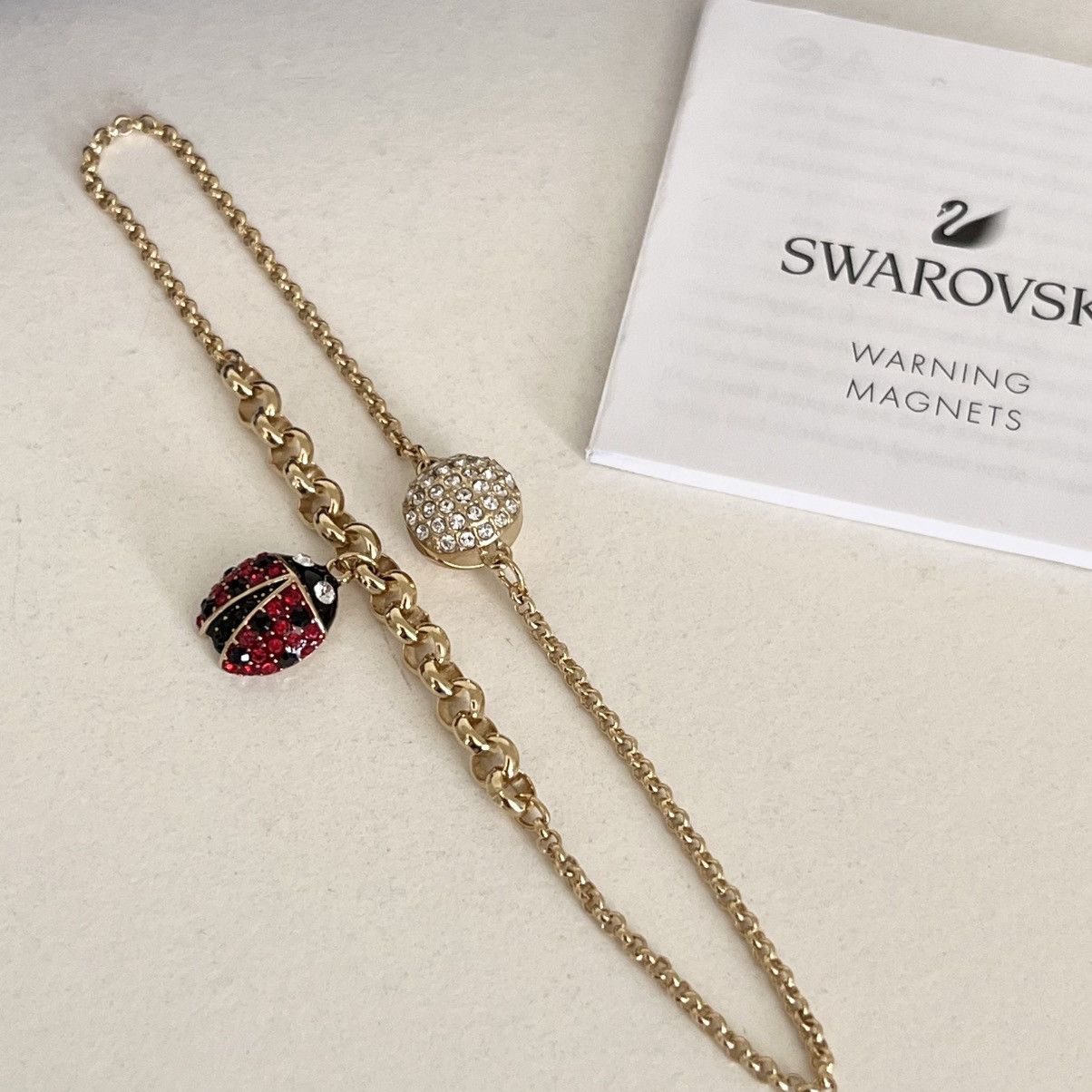 Swarovski Swarovski ladybug pavé charm bracelet Size ONE SIZE - 16 Thumbnail