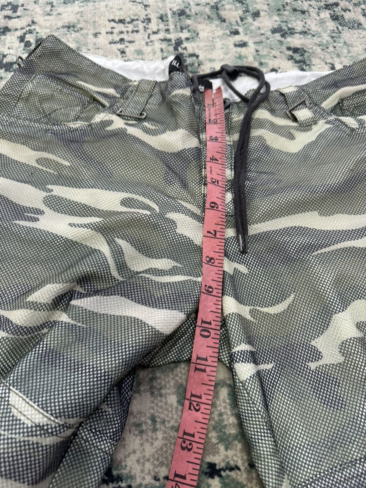 Seditionaries ILLIG MESH CAMO BONDAGE LACE CARGO PANTS Size US 35 - 9 Thumbnail