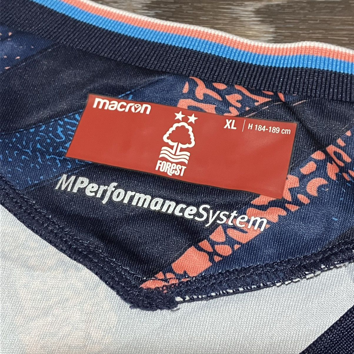 Macron Macron NOTTINGHAM FORREST 2022/23 EPL Third Kit Jersey Shirt Size US XL / EU 56 / 4 - 12 Thumbnail
