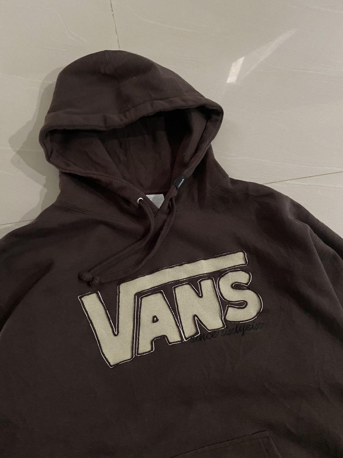 Vans Vintage Vans Brown Hoodie Size US L / EU 52-54 / 3 - 2 Thumbnail
