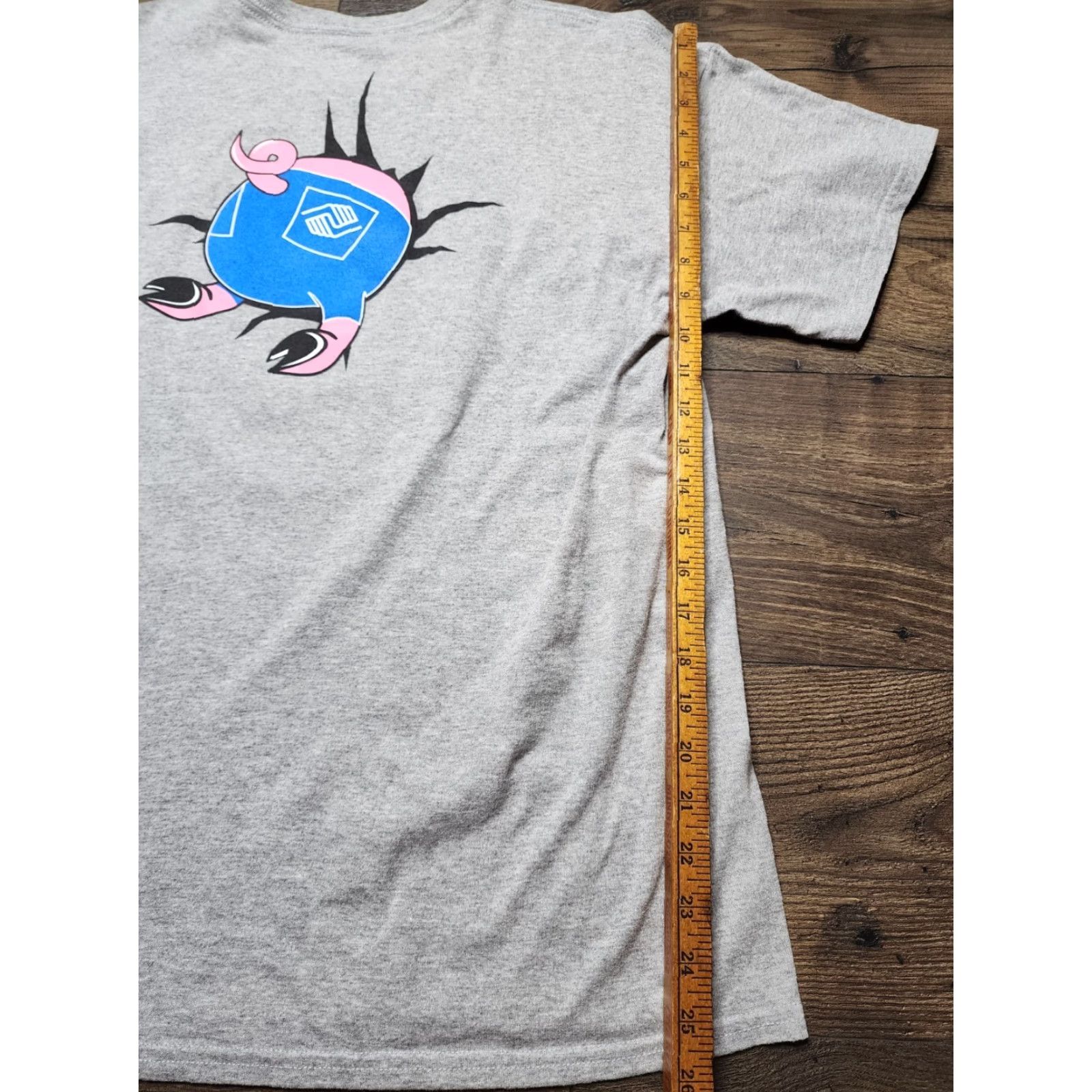Gildan Mens L T-Shirt Grilling BBQ Competition 2013 Smoke On The Water Graphic Tee Gray 100% Cotton Gildan Short Sleeve Crew Neck Double Sided Men Modern Era Size US L / EU 52-54 / 3 - 3 Thumbnail
