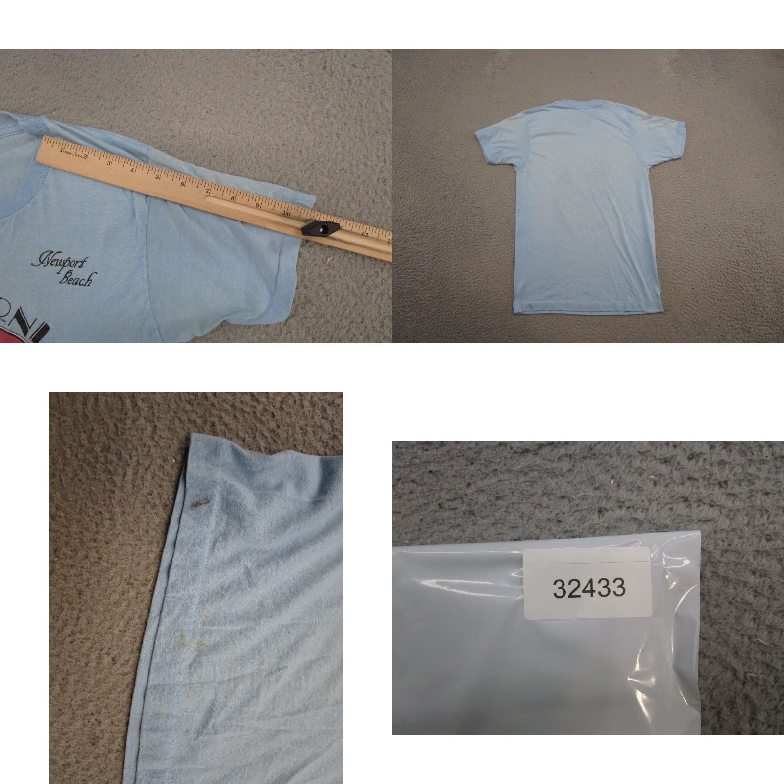 Vintage VINTAGE California Beach Club Newport T-Shirt Mens Small Blue 80s Read Size US M / EU 48-50 / 2 - 8 Thumbnail