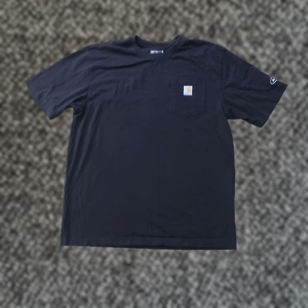 Carhartt Carhartt shirt Men's Medium Patch Pocket Black 100% Cotton Classic Fit Knit Crew Neck Short Sleeve Workwear T-Shirt Size US M / EU 48-50 / 2 - 1 Thumbnail