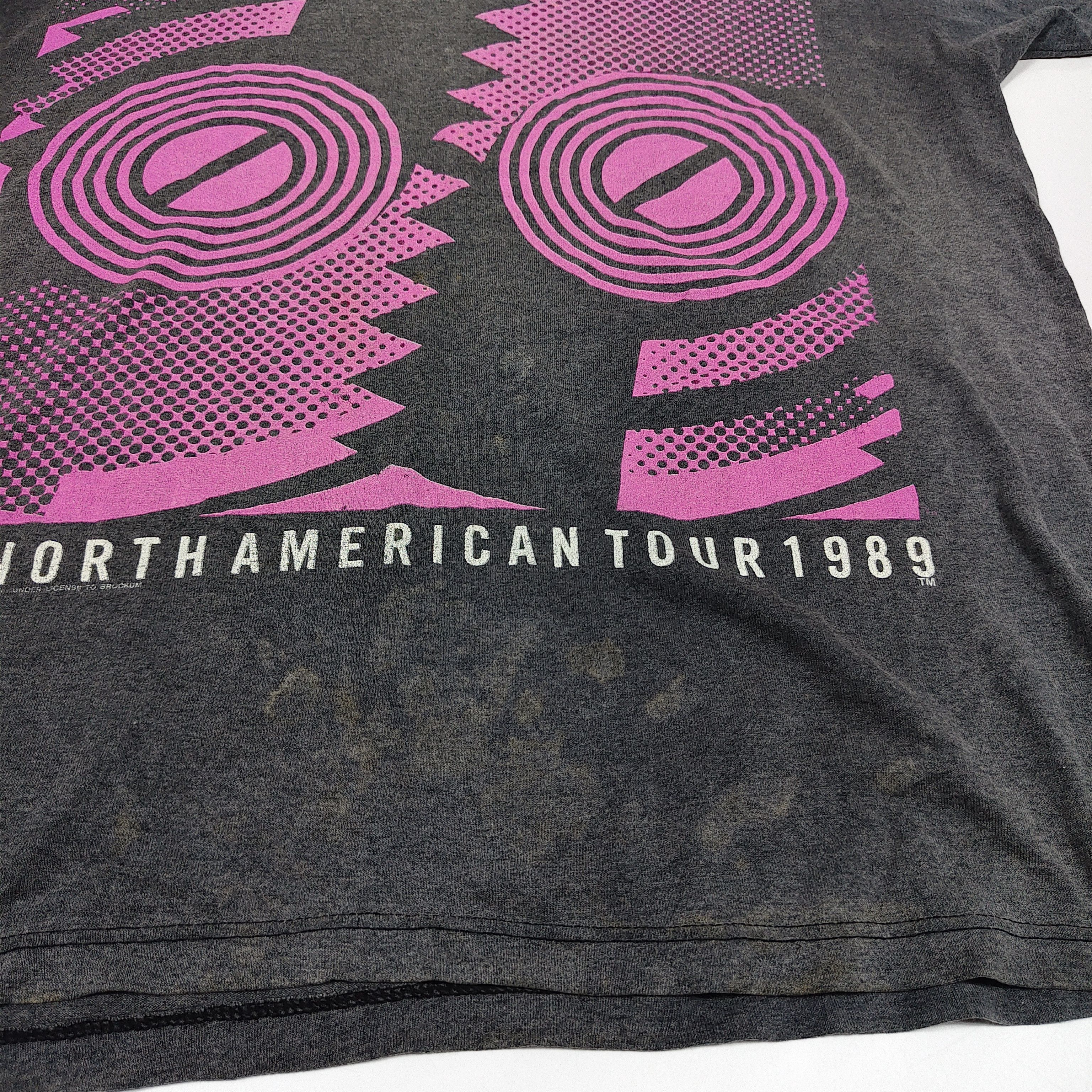 The Rolling Stones 1989 Rolling Stones Steel Wheels The North American Tour #E Size US L / EU 52-54 / 3 - 4 Thumbnail