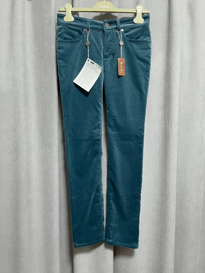 Loro Piana Loro piana Velvet straight trousers 2506-Nextarrow Size 26" / US 2 / IT 38 - 2 Thumbnail