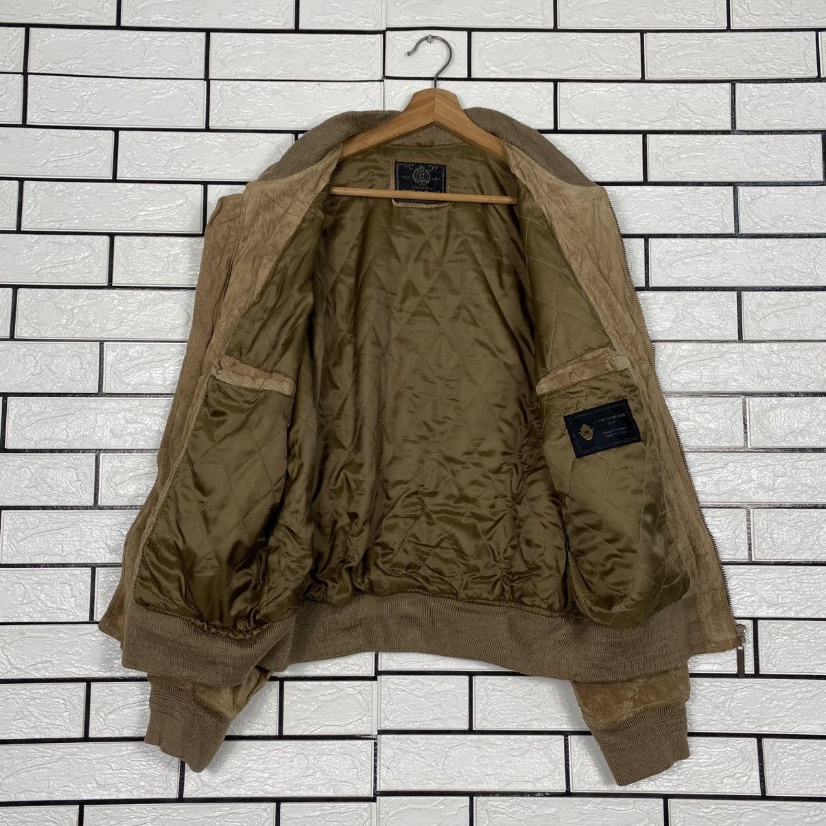 Japanese Brand 📌Vintage Genuine Leather Jacket Comme Ca Ism Big Logo Size US M / EU 48-50 / 2 - 14 Thumbnail