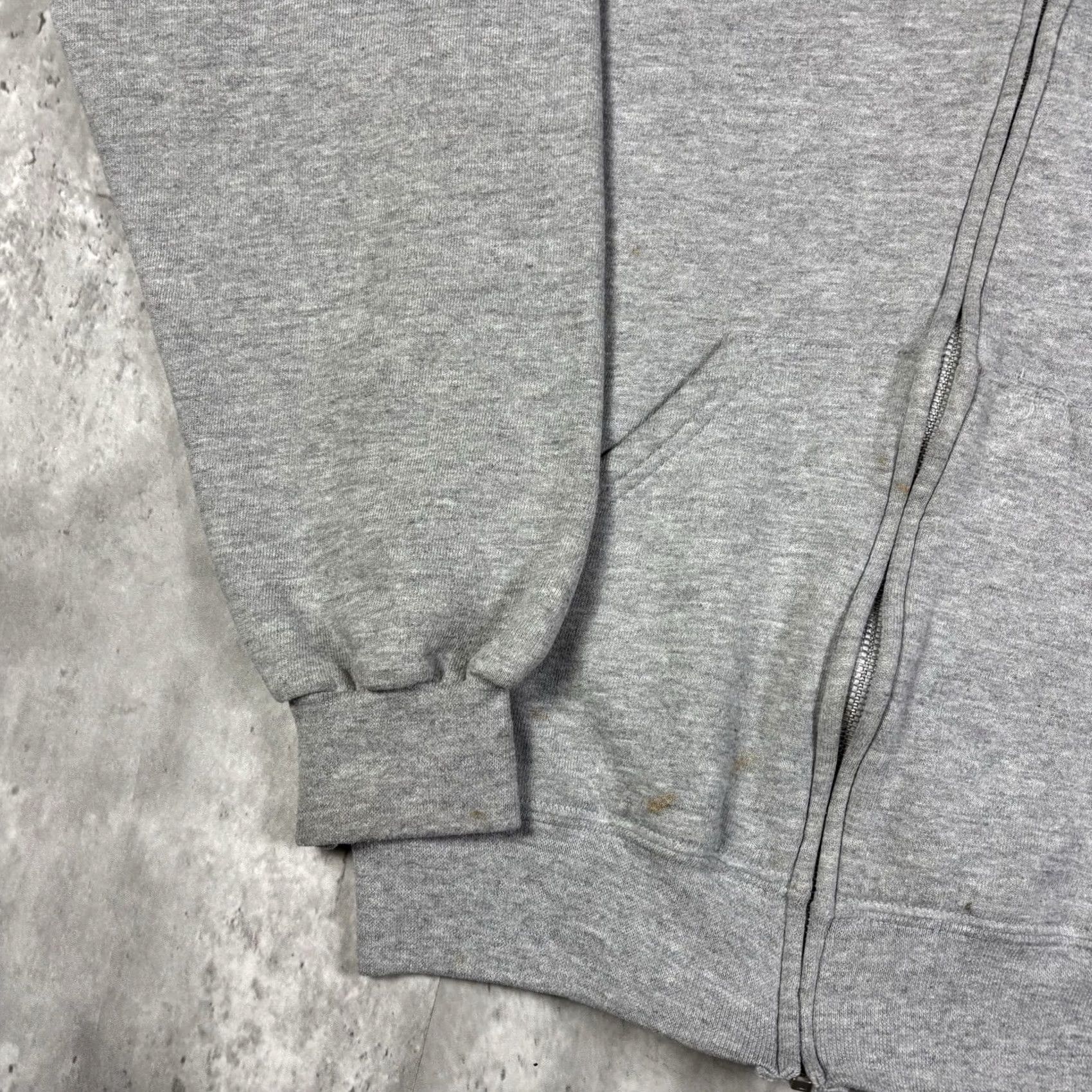 Vintage VINTAGE 90s Bloomsburg University Full Zip Hoodie Mens M Gray Graphic Print Logo Pocket Hooded University College 90s Mens Size US M / EU 48-50 / 2 - 6 Thumbnail