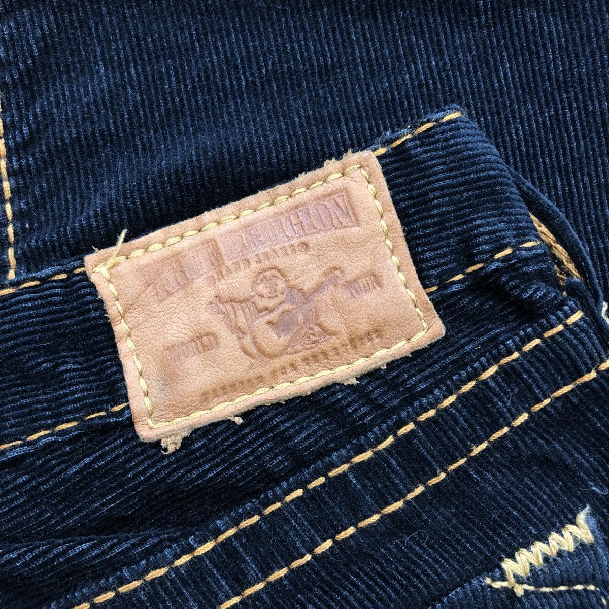 If Six Was Nine 2000s True Religion Bootcut Flared Jeans Corduroy Pants Size 26" / US 2 / IT 38 - 7 Thumbnail
