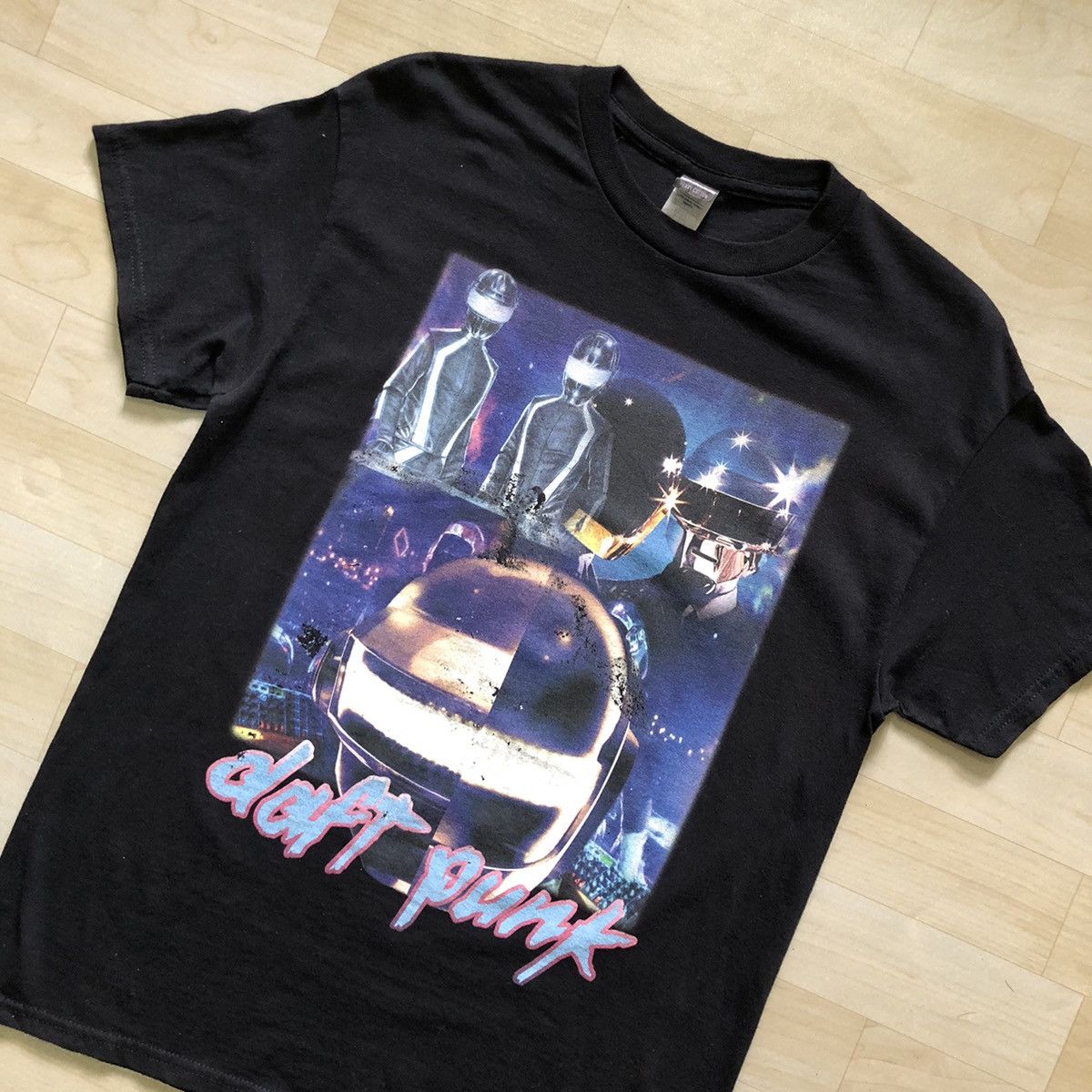 Band Tees × Rap Tees × Vintage Daft Punk Electronic Duo Promo Tee Size US M / EU 48-50 / 2 - 2 Thumbnail