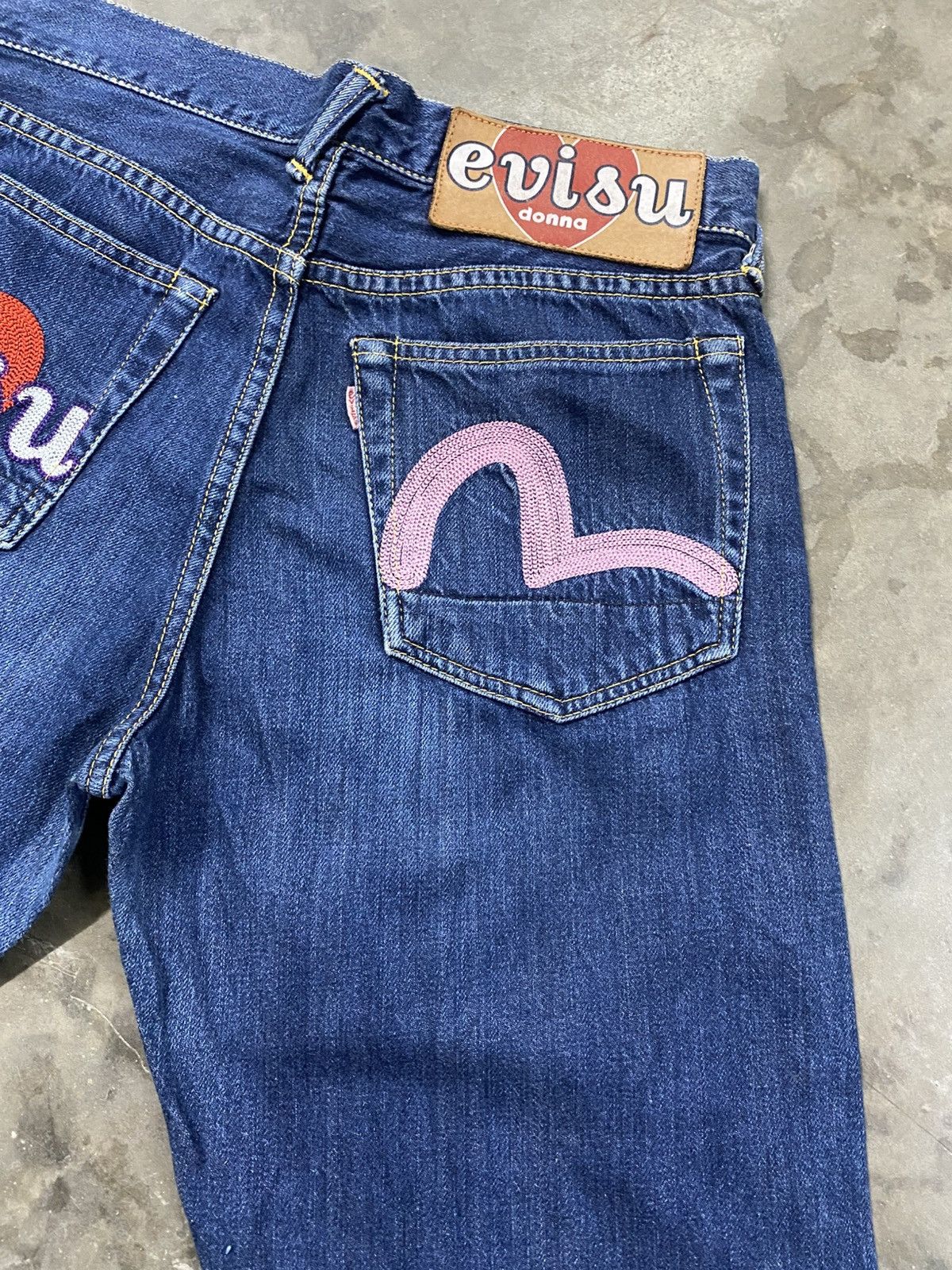 Designer × Evisu × Japanese Brand Japan Evisu Donna Selvedge imn195 Size 28" / US 6 / IT 42 - 3 Thumbnail