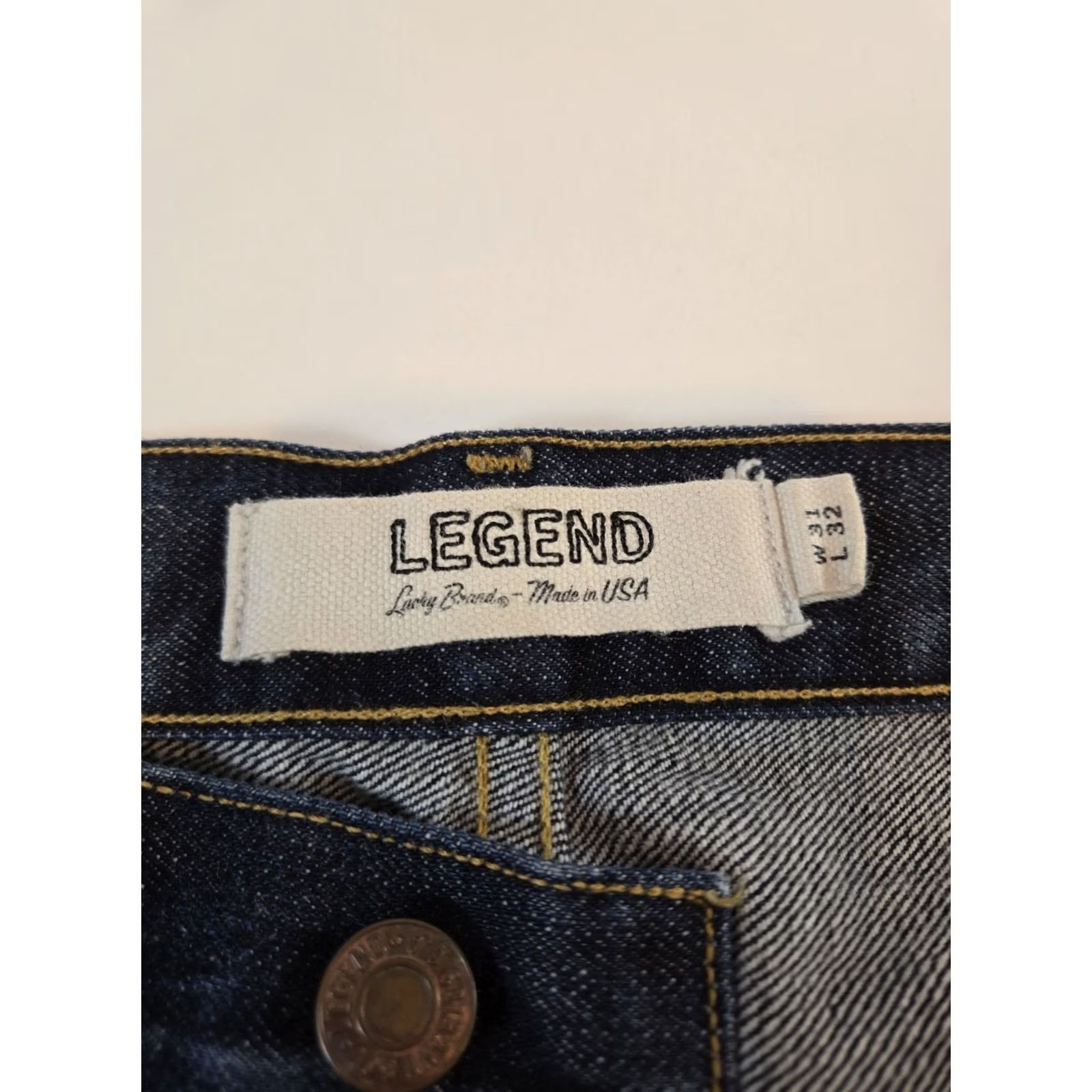 Lucky Brand Lucky Brand Jeans Mens 31x32 121 Heritage Slim Denim Blue USA Straight Pocket Comfort Cowboy 2000s Size US 32 / EU 48 - 3 Thumbnail