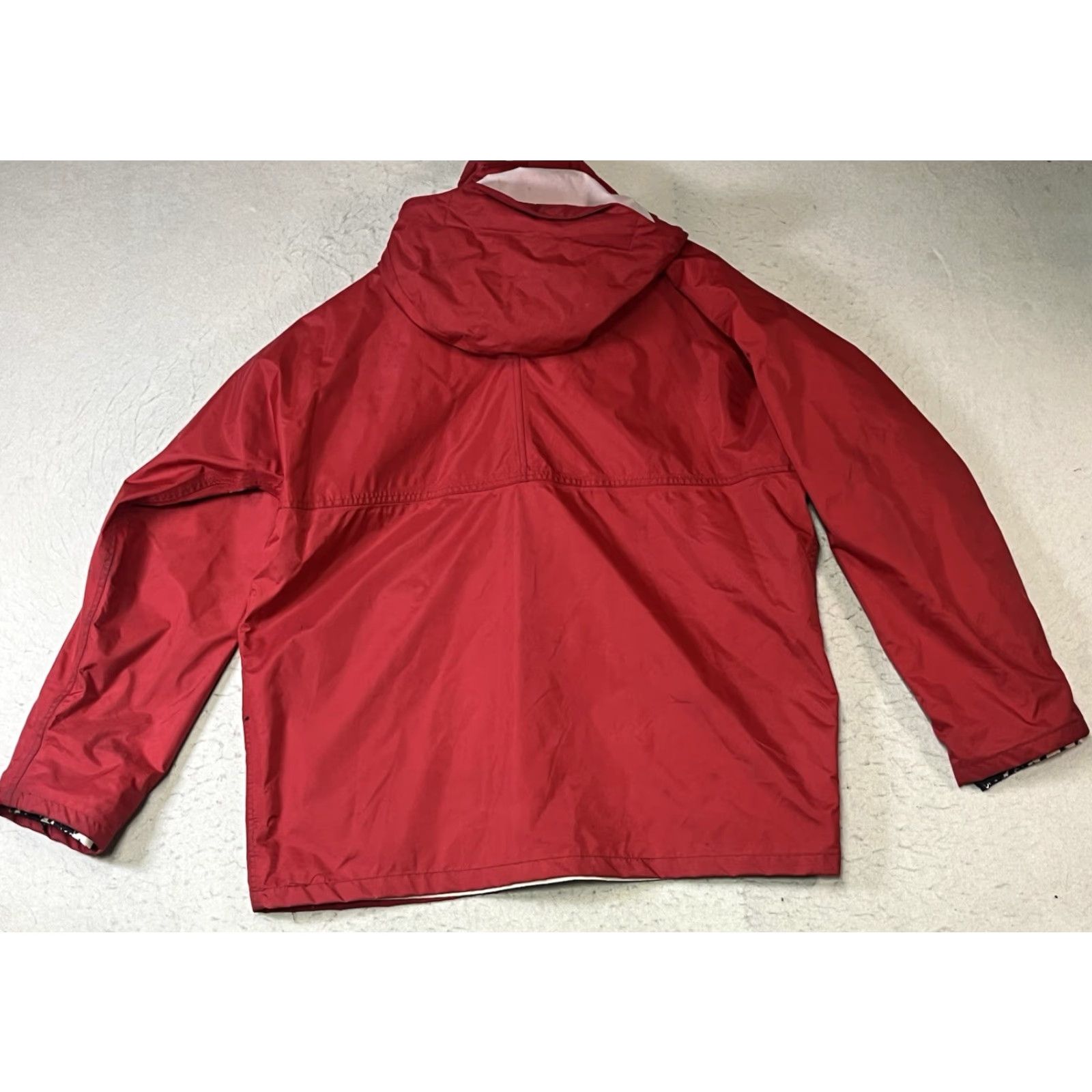 Nautica WEST MARINE 100% Nylon RED HOODED MEN'S XL Waterproof Jacket Rain Coat Men XL Red Nylon West Marine Nautical Gear Size US XL / EU 56 / 4 - 2 Thumbnail