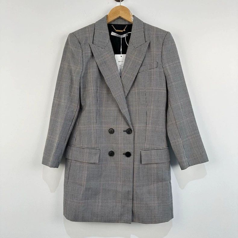 Givenchy Houndstooth Double-Breasted Blazer- dmc