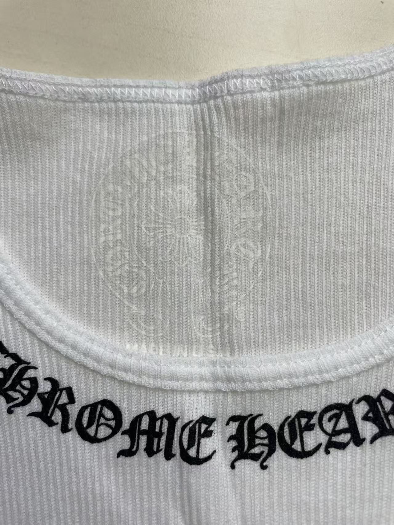 Chrome Hearts Chrome Hearts Neck Logo Miyumi Sisters White Tank Top Size S / US 4 / IT 40 - 4 Thumbnail