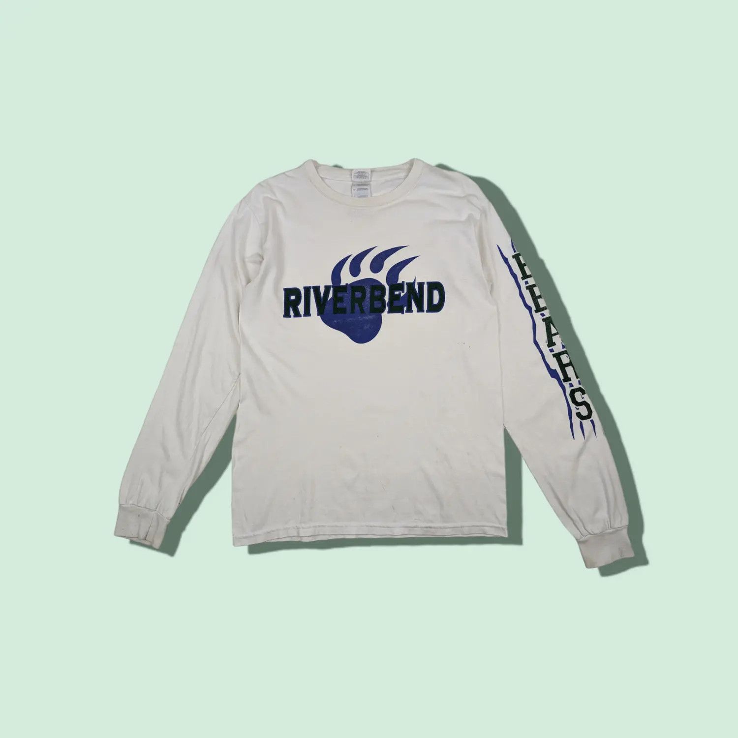 Gildan Vtg RIVERBAND School Bears American Football Long Sleeve Tee Size US S / EU 44-46 / 1 - 1 Thumbnail