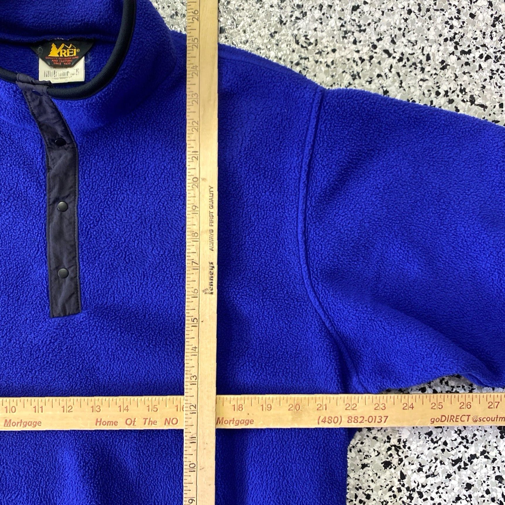 Vintage VINTAGE REI Sweatshirt Mens Medium Blue Fleece Lined Mock Neck Half Snap Outdoor Size US M / EU 48-50 / 2 - 3 Thumbnail