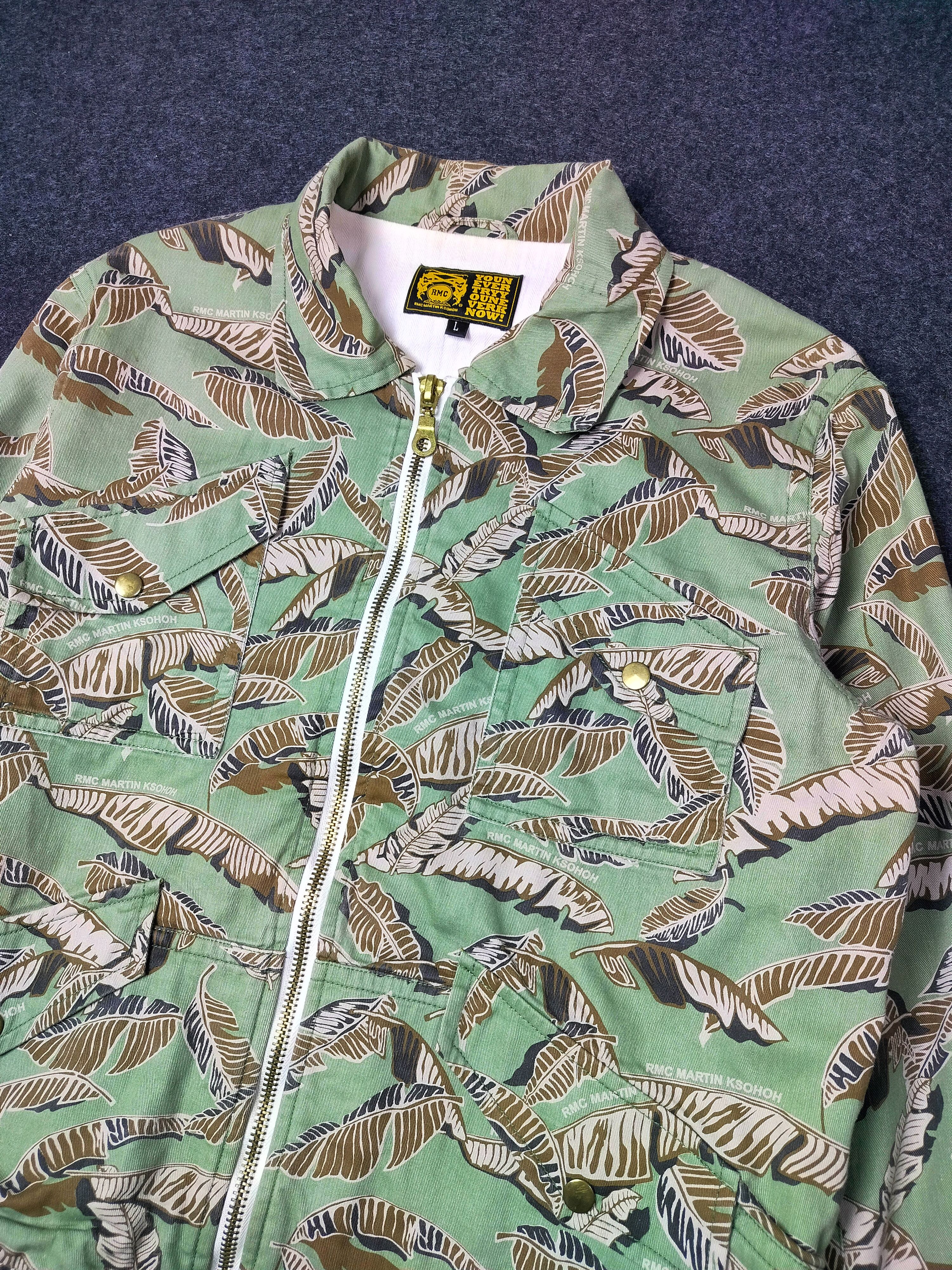RMC Jeans RMC Mens Leaf Camo Cotton Jacket Size US L / EU 52-54 / 3 - 3 Thumbnail
