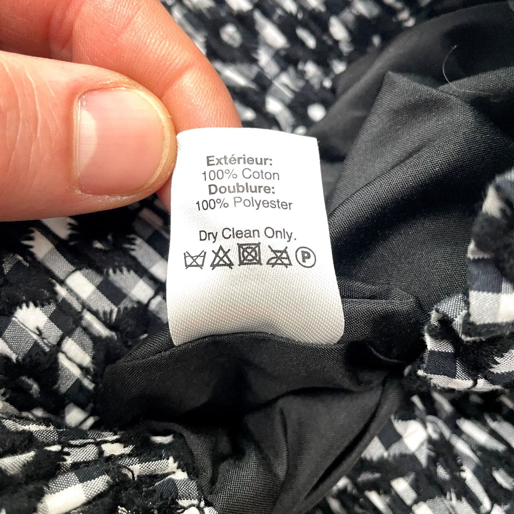 J.Crew J.Crew Skirt Womens 00 Black Geometric Embroidered Knee Length Mini Pencil Sidewalk Size 24" / US 00 / IT 34 - 5 Thumbnail
