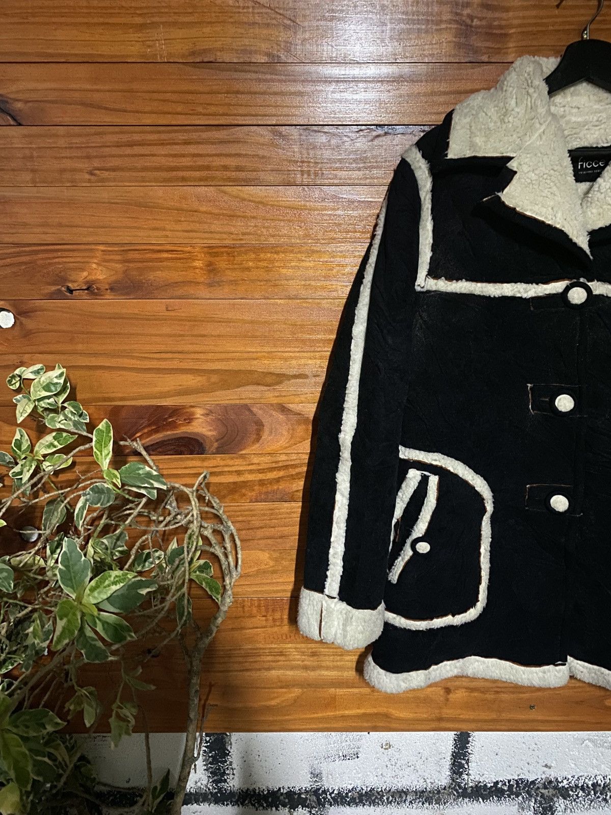 Yoshiyuki Konishi Vintage Ficce Yoshiyuki Konishi Faux Shearling Panel Coat Size M / US 6-8 / IT 42-44 - 7 Thumbnail