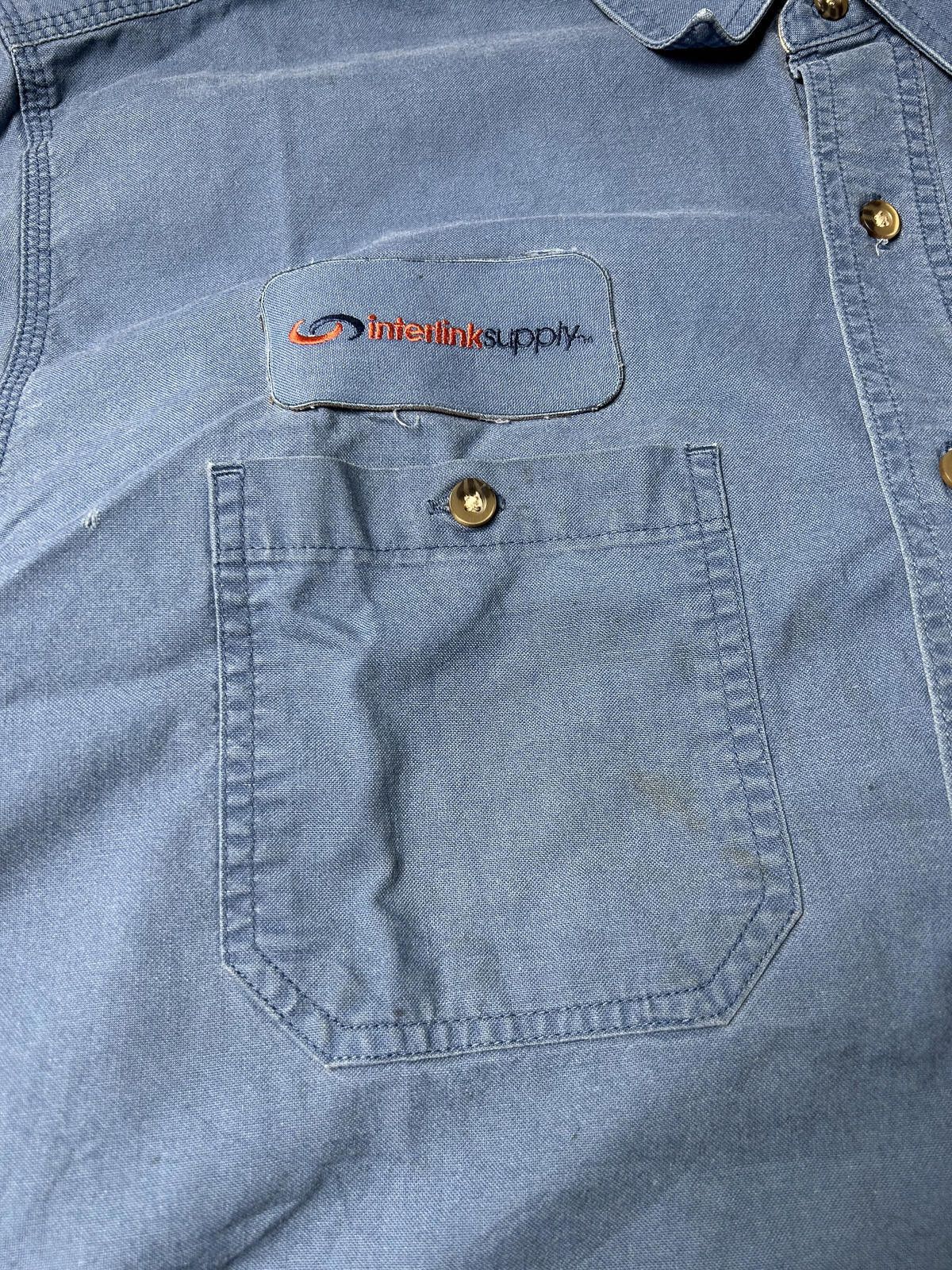 Carhartt Carhartt Pocket Shirt Heavyweight Overshirt Workwear Blue Size US XL / EU 56 / 4 - 4 Thumbnail