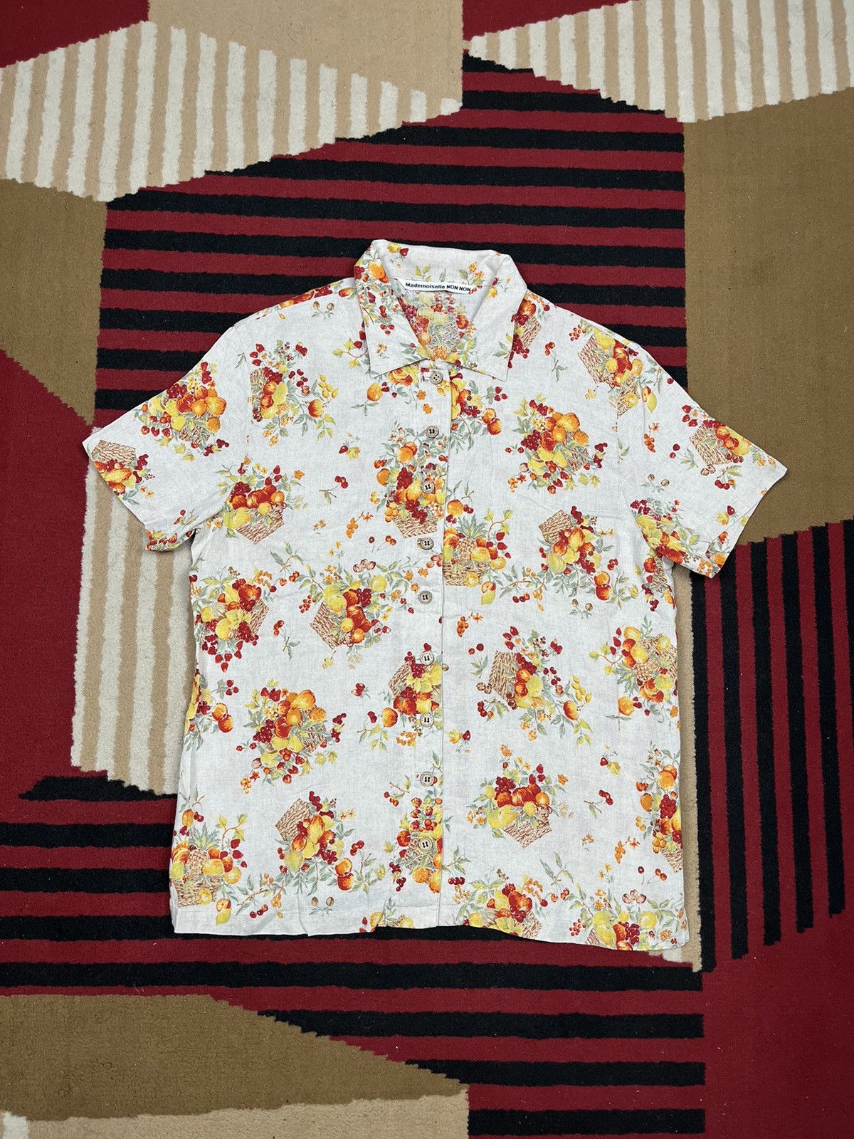 Mademoiselle Non Non Mademoiselle Non Non Fruit Print Shirt Size US S / EU 44-46 / 1 - 2 Thumbnail