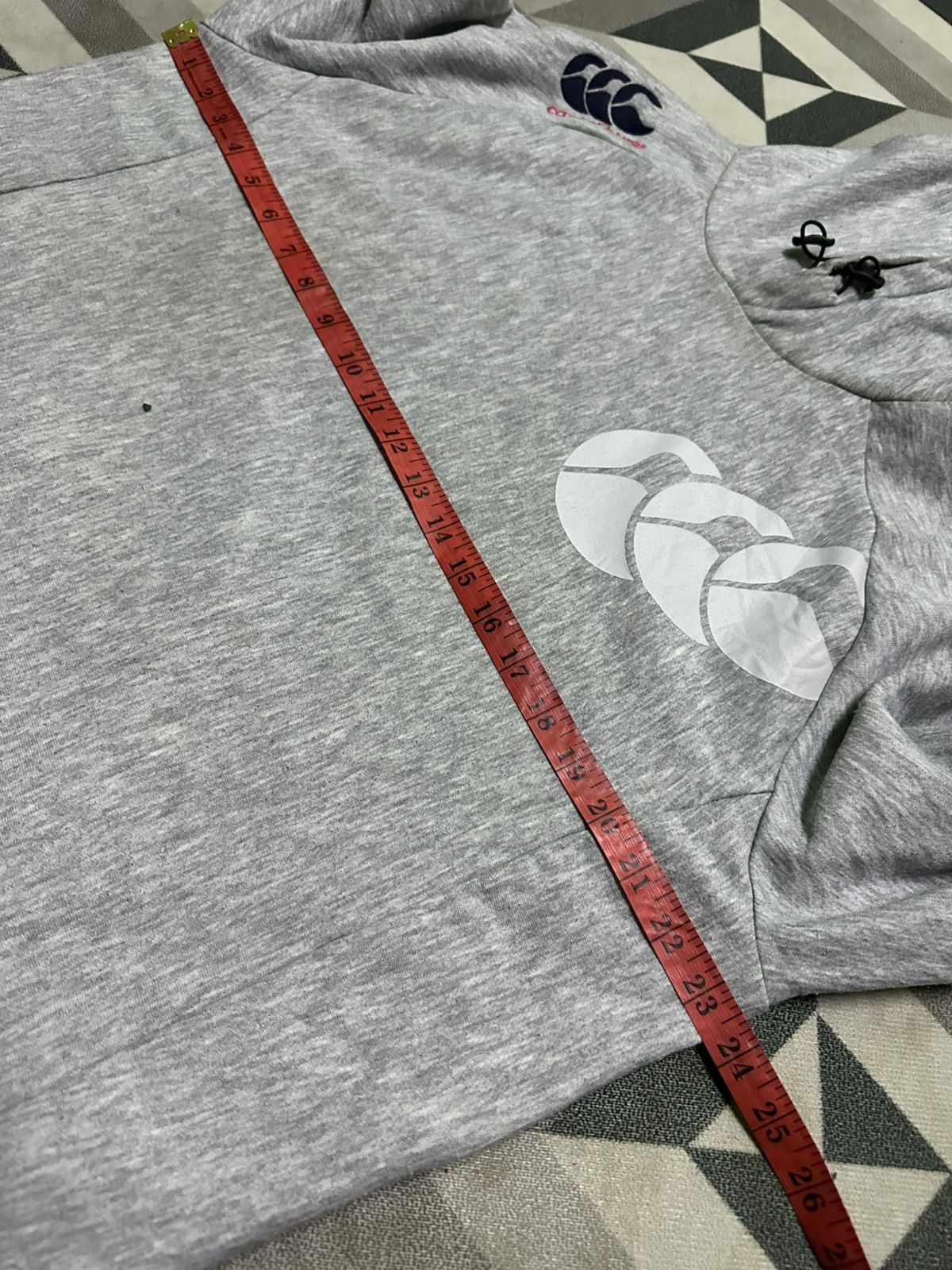 Canterbury of New Zealand Canterbury Club Hoody in grey marl with the CCC logo Size US XL / EU 56 / 4 - 7 Thumbnail