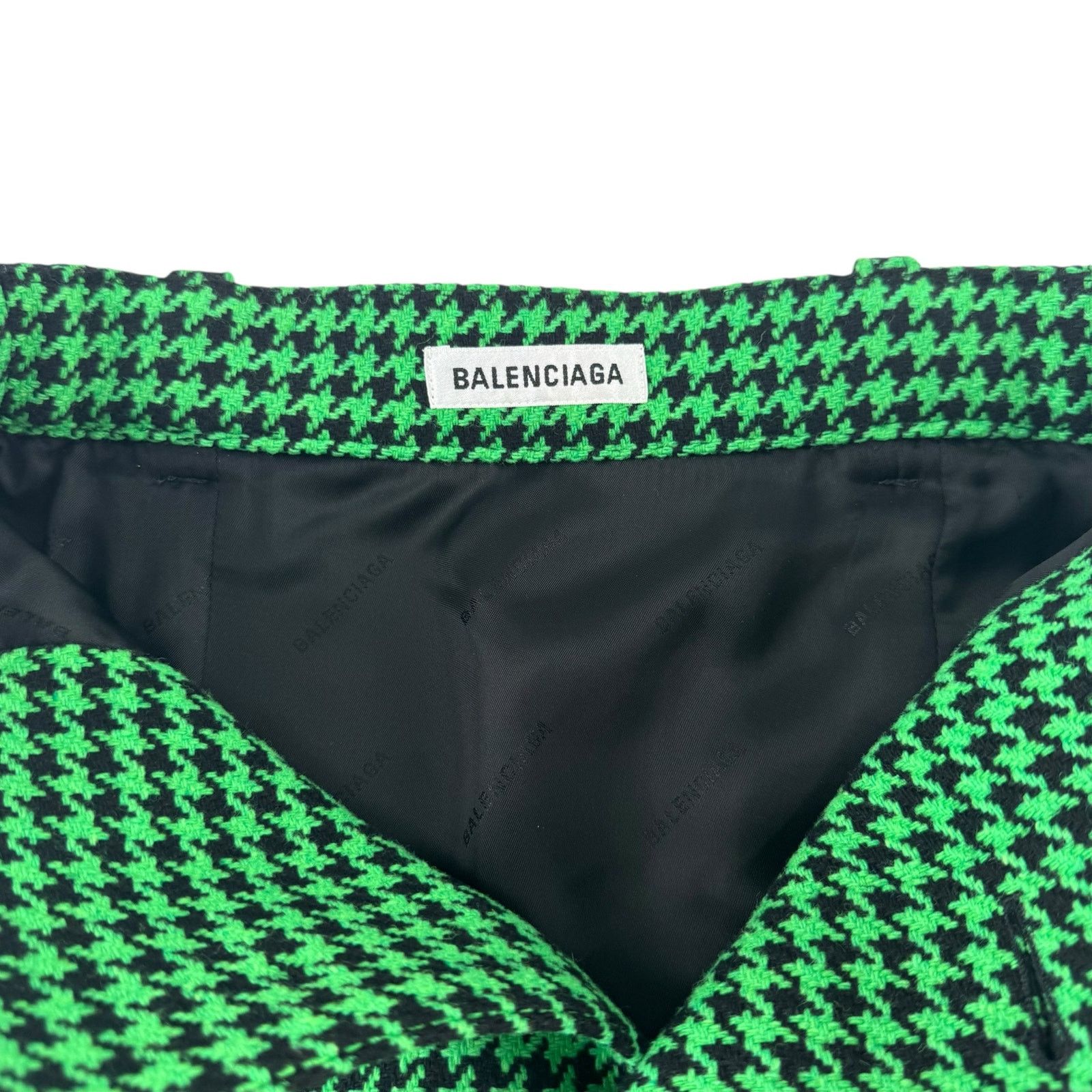 Balenciaga Balenciaga Houndstooth Wool Skirt Size 24" / US 00 / IT 34 - 7 Thumbnail