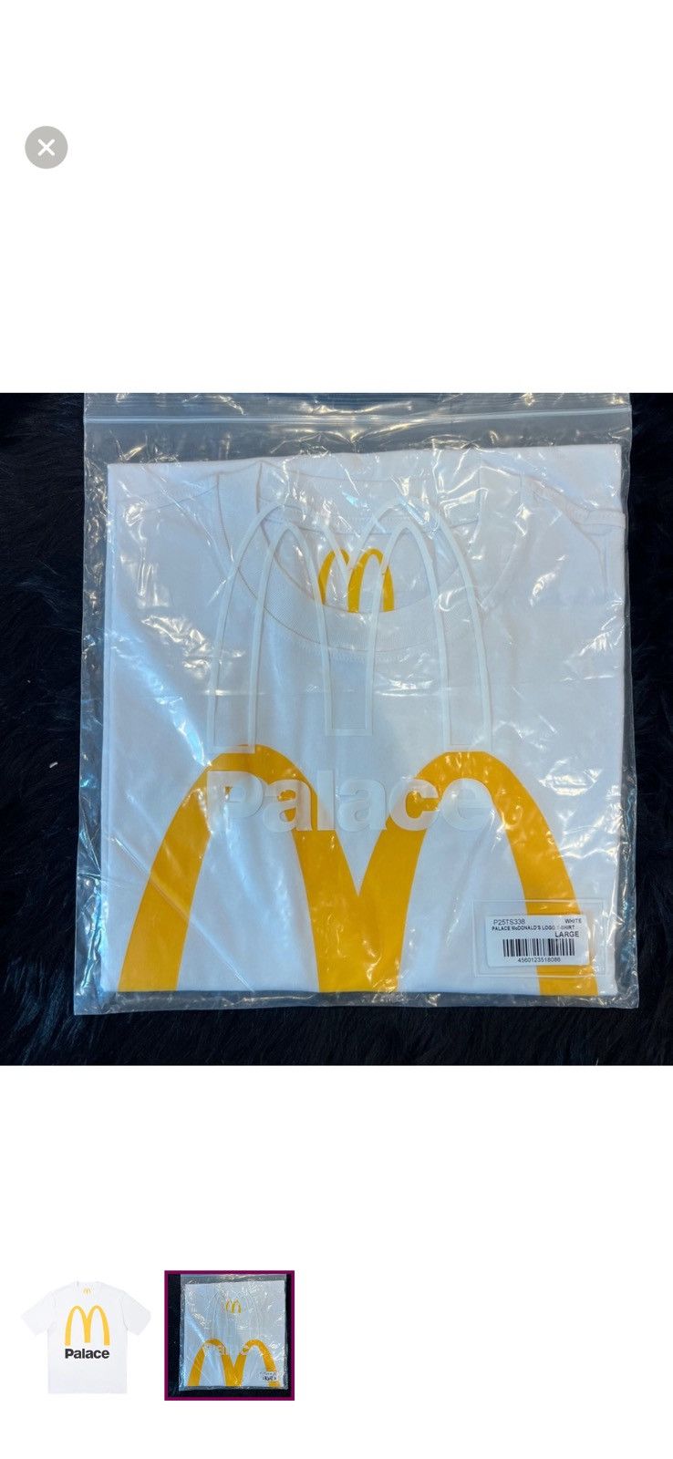 Palace PALACE × McDonald's Logo T-Shirt Limited Edition - S - NWOTS Size US S / EU 44-46 / 1 - 2 Thumbnail