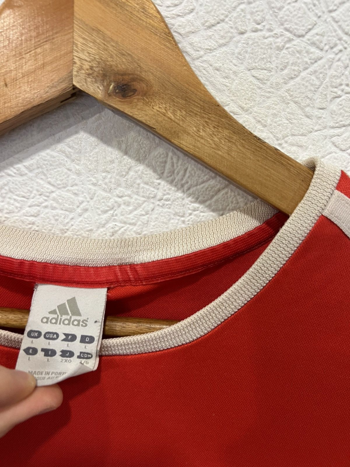 Adidas Adidas Benfica 2003/2004 UEFA Cup Red Mens Soccer Jersey Size US L / EU 52-54 / 3 - 5 Thumbnail