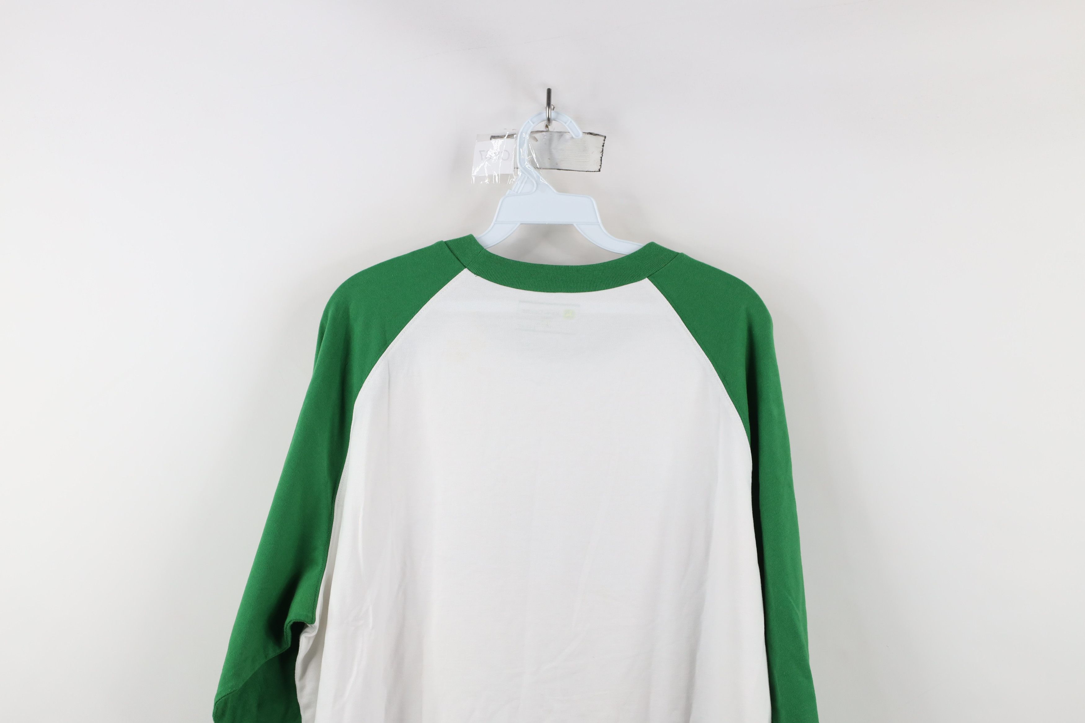 John Deere × Vintage Vintage John Deere Spell 3/4 Sleeve Raglan T-Shirt Cotton Size US XXL / EU 58 / 5 - 12 Thumbnail