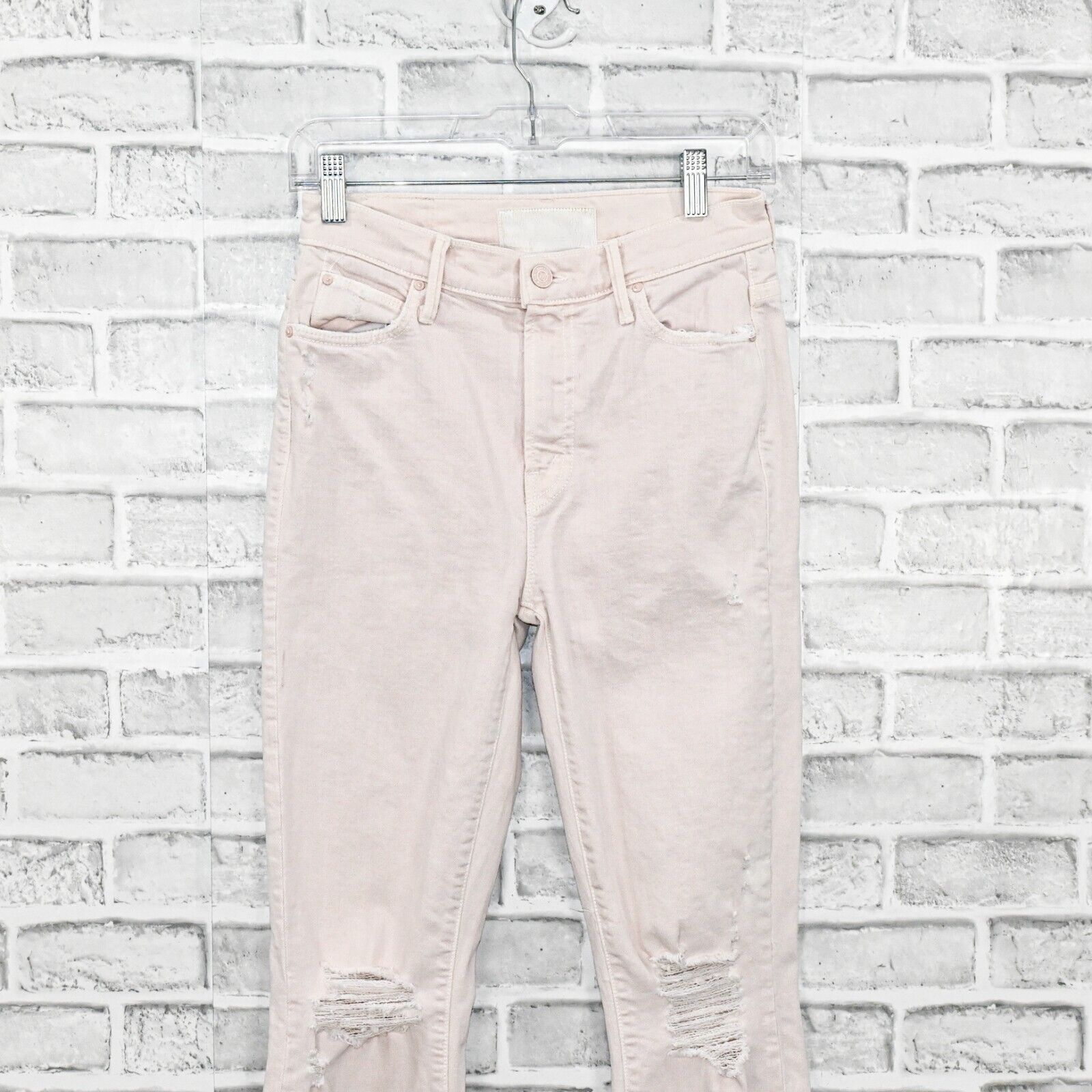 MOTHER MOTHER Superior Denim High Waisted Rascal Ankle Jeans Pink Size 25" / US 0 / IT 36 - 6 Thumbnail