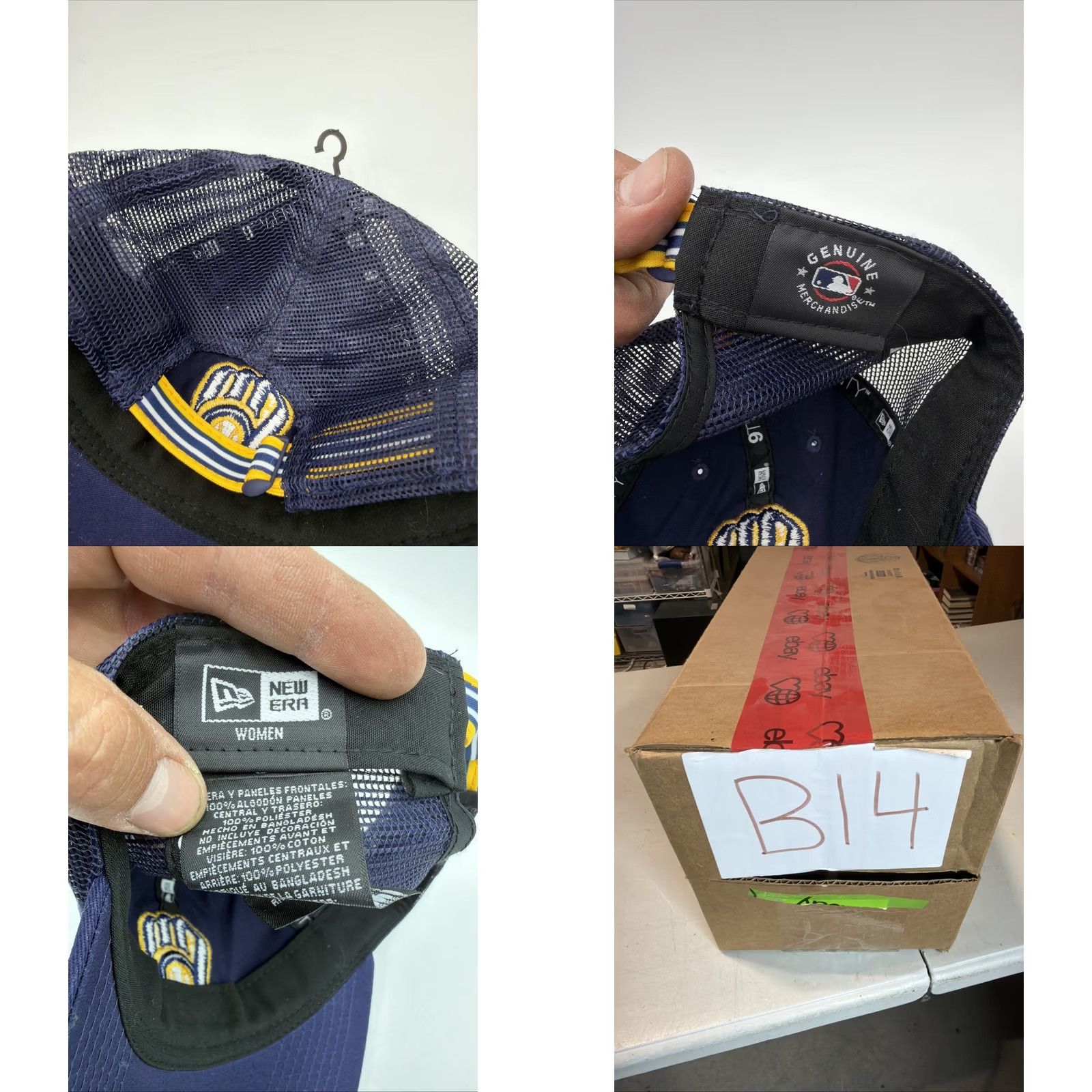 New Era VINTAGE: No (omit) Milwaukee Brewers New Era 9TWENTY Women Hat Blue One Size Size ONE SIZE - 8 Thumbnail