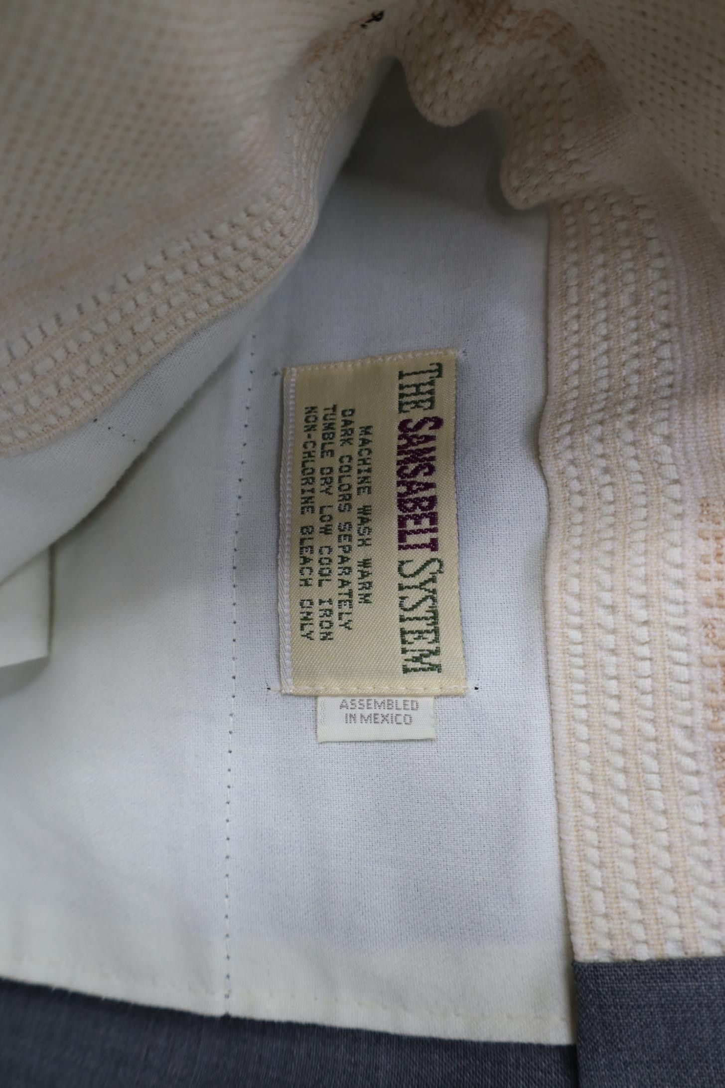 Vintage Vintage 70s Streetwear Chambray Wide Leg Chino Pants Gray Size US 38 / EU 54 - 7 Thumbnail