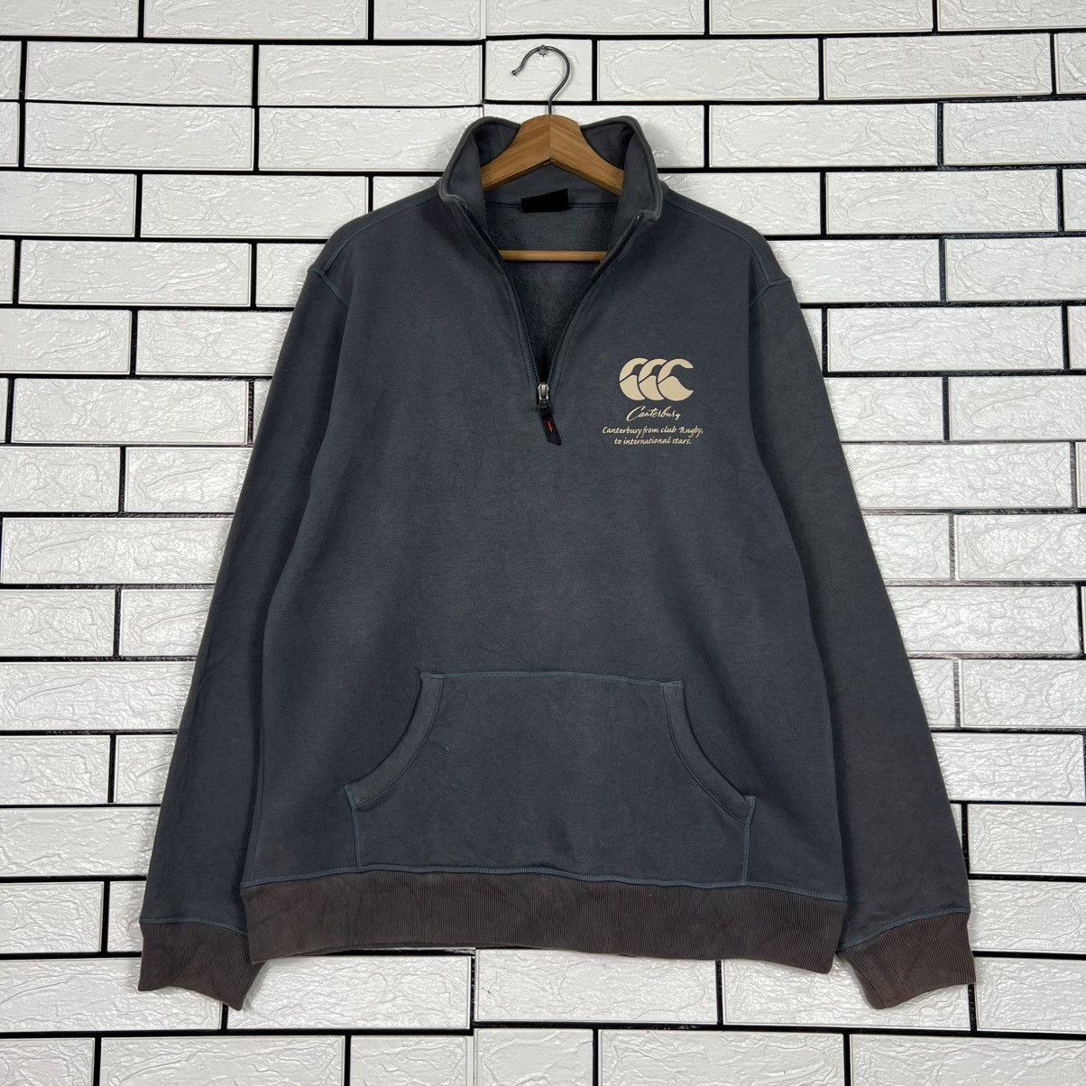 Canterbury of New Zealand Vintage 90's CANTERBURY Half Zipper Sweatshirt #4180-C191 Size US L / EU 52-54 / 3 - 9 Thumbnail