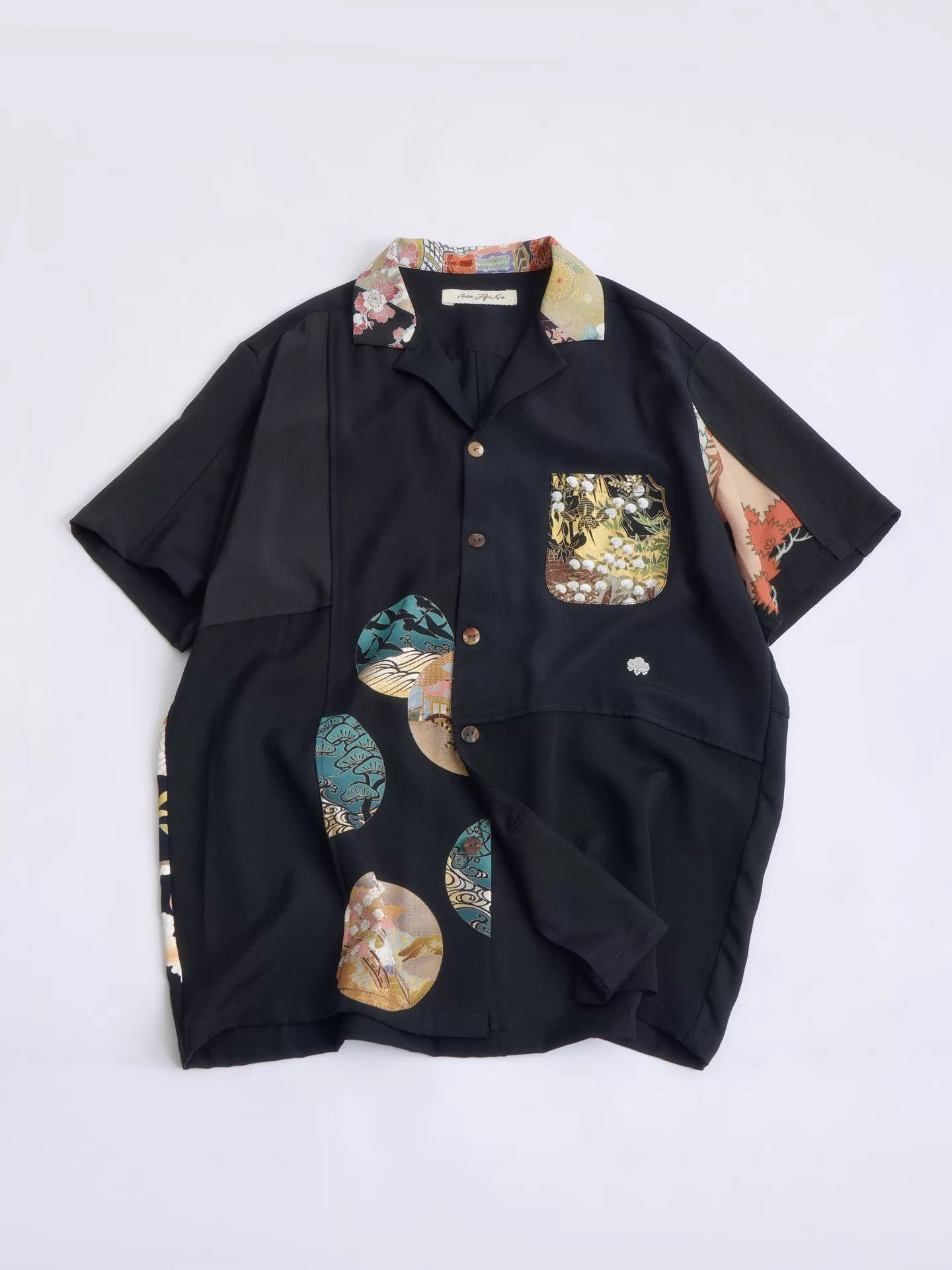 Aviva Jifei Xue Aviva Jifei Xue Antique Kimono Silk Patchwork Shirt Size US L / EU 52-54 / 3 - 9 Thumbnail