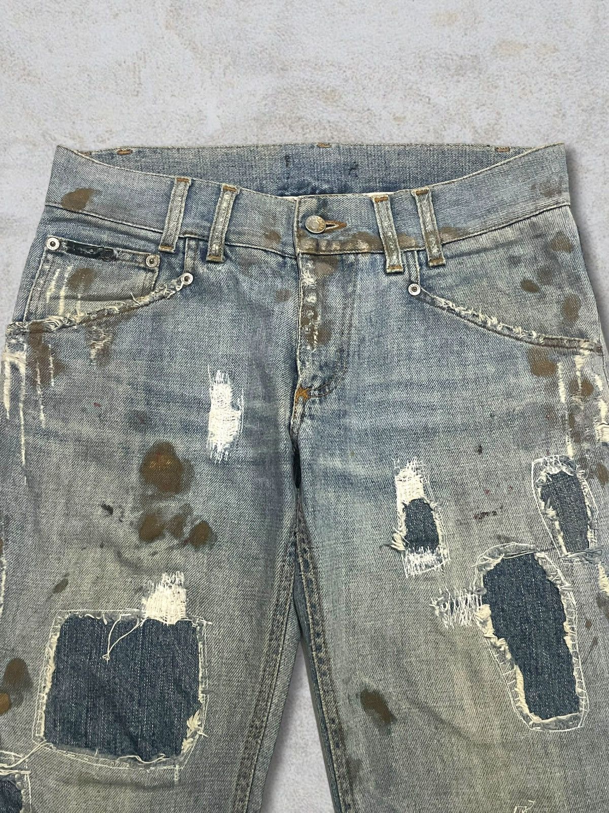 Dolce & Gabbana Dolce & Gabbana Paint Splatter Distressed Patches Sick Jeans Size US 32 / EU 48 - 6 Thumbnail