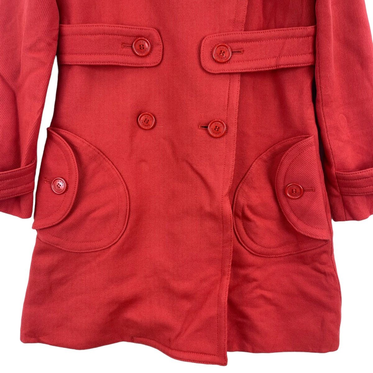 Marc Jacobs × Vintage Vintage MARC JACOBS London Double Breasted Red Trench Coat Size S / US 4 / IT 40 - 3 Thumbnail
