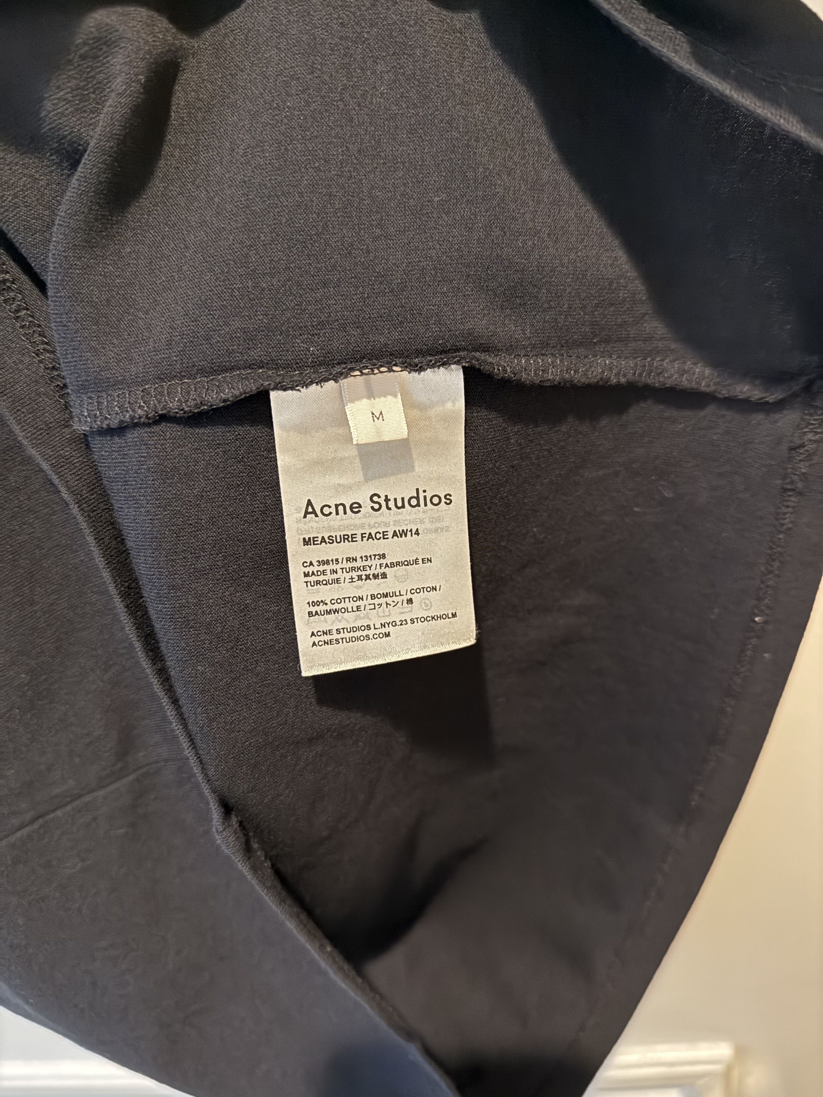 Acne Studios Measure Face Tshirt Size US M / EU 48-50 / 2 - 3 Thumbnail