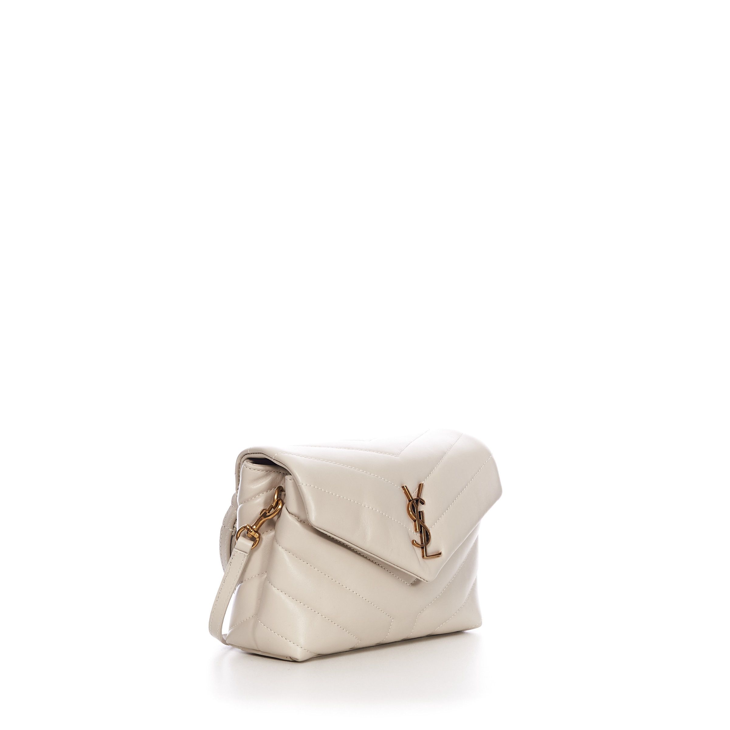 Saint Laurent Paris Loulou Toy Bag in Vintage White Y Quilted Leather Size ONE SIZE - 8 Thumbnail